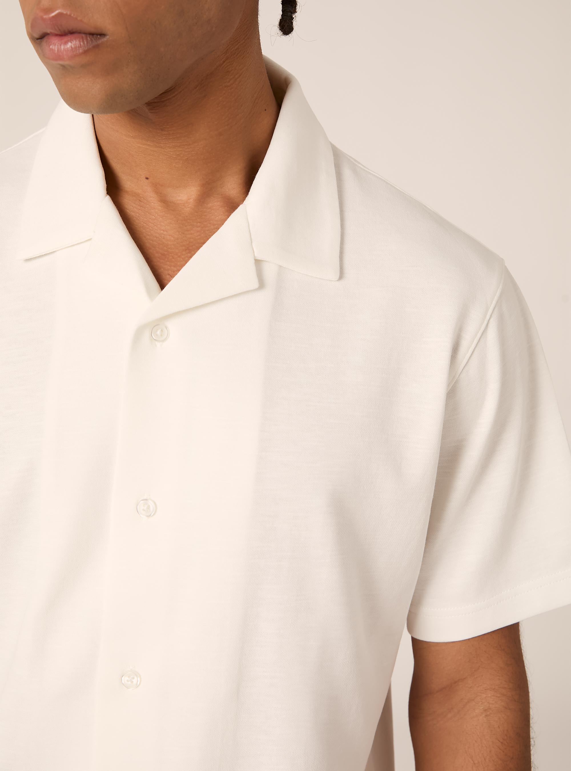 Short-sleeved jersey shirt, WH2 WHITE