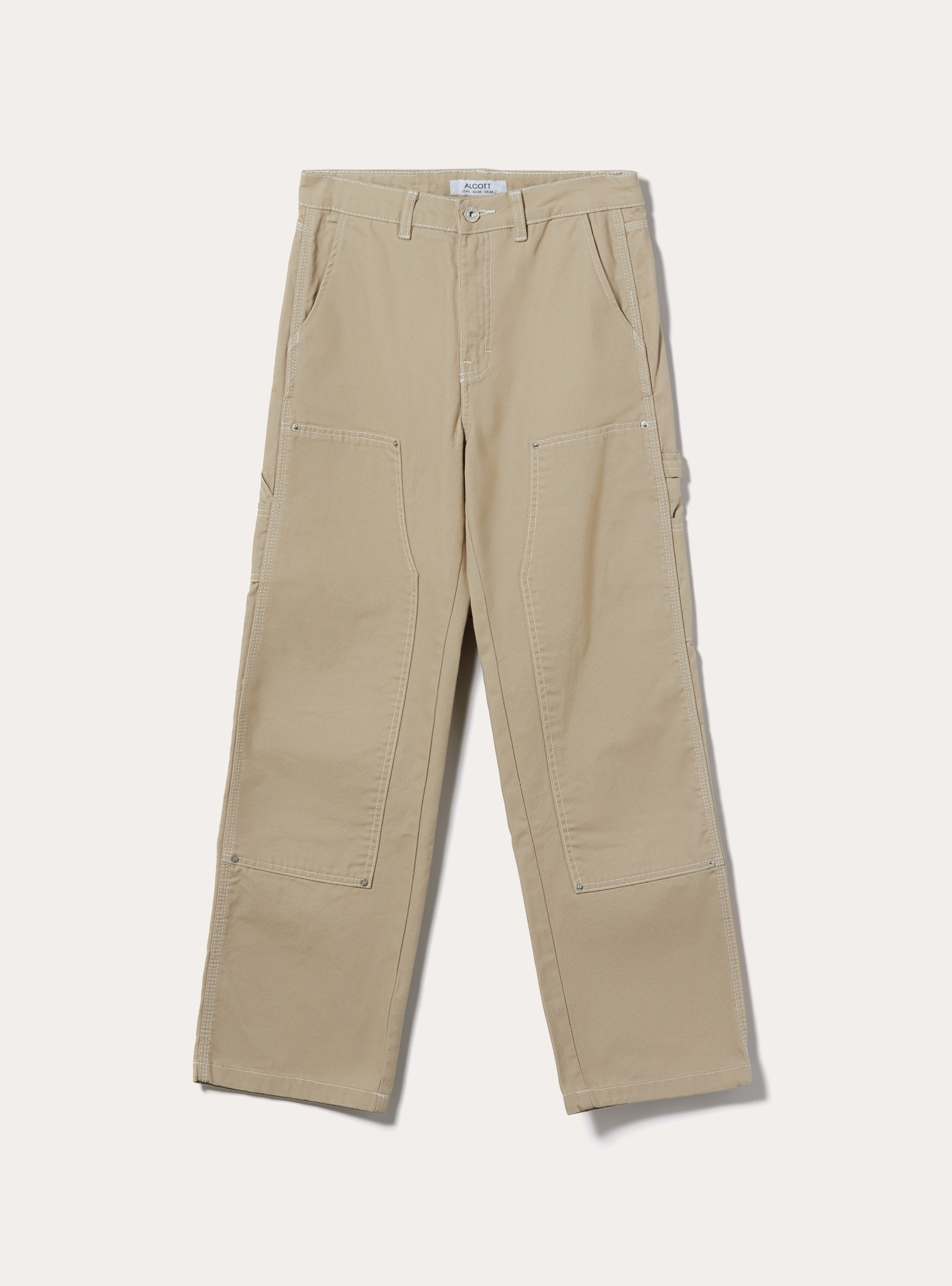 Pantalon en toile charpentier, BG2 BEIGE MEDIUM
