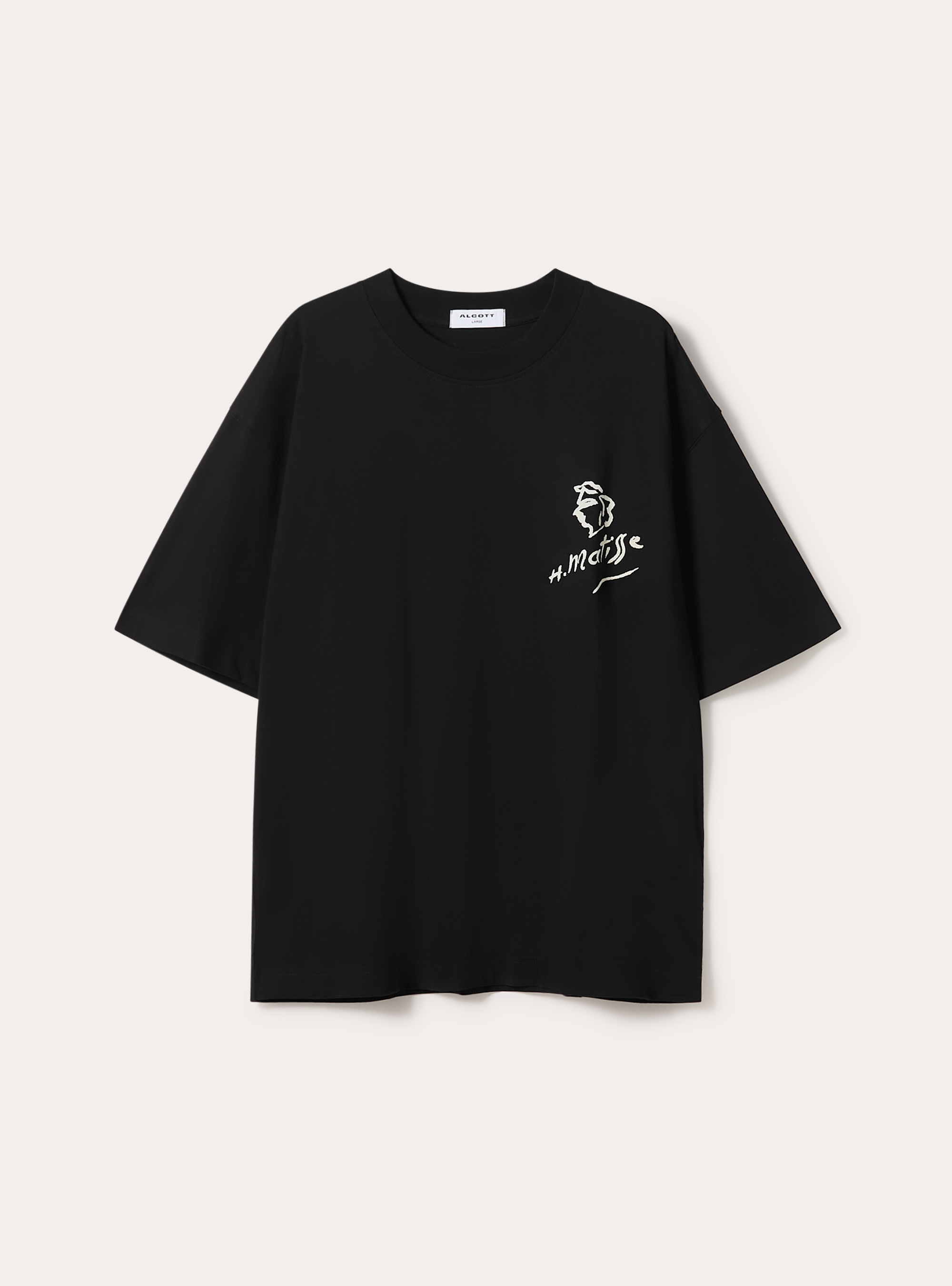 Camiseta de corte recto Henri Matisse / Alcott, BK1 BLACK