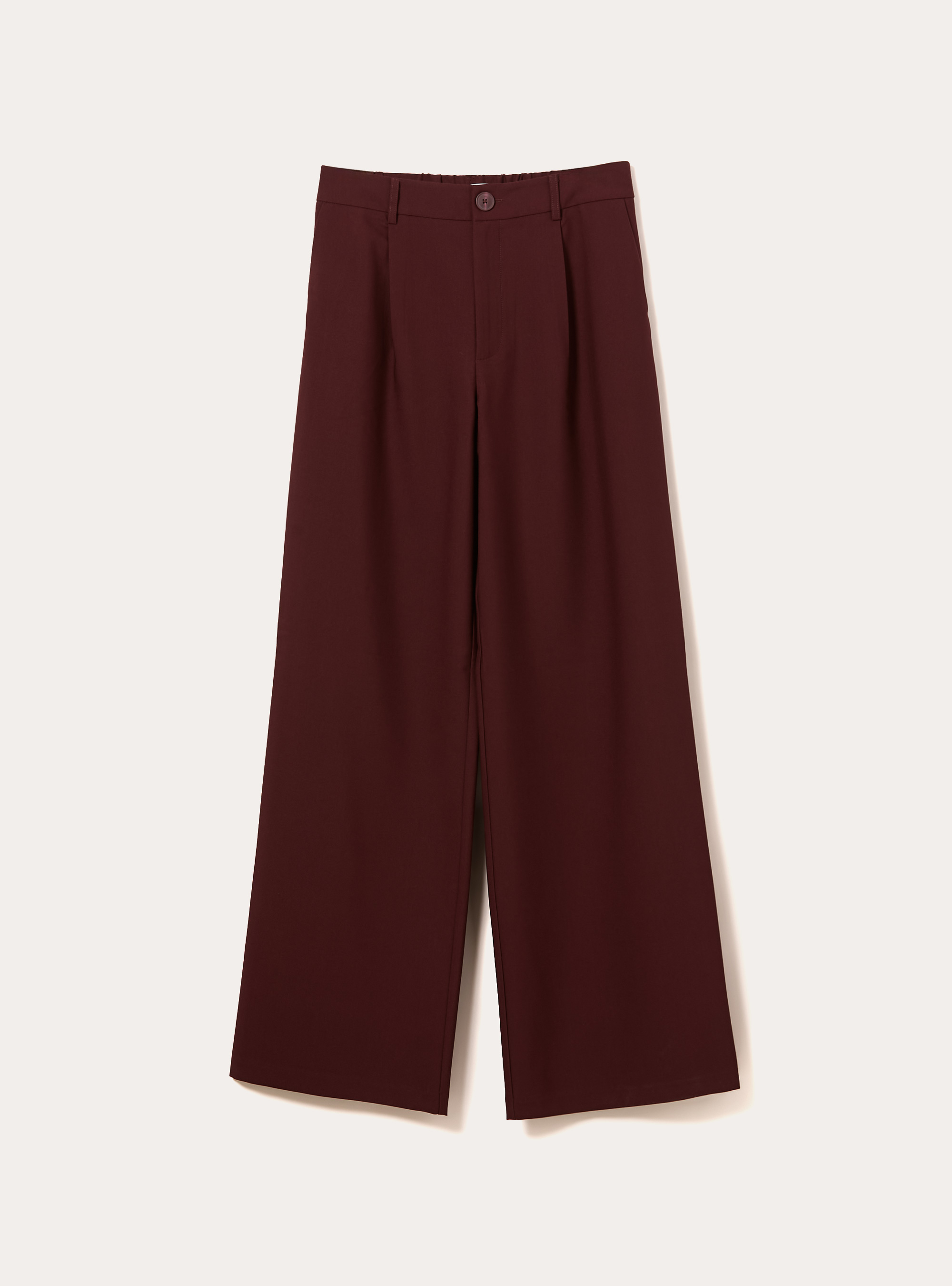 Pantalon ajust&eacute; avec pinces, BO2 BORDEAUX MEDIUM