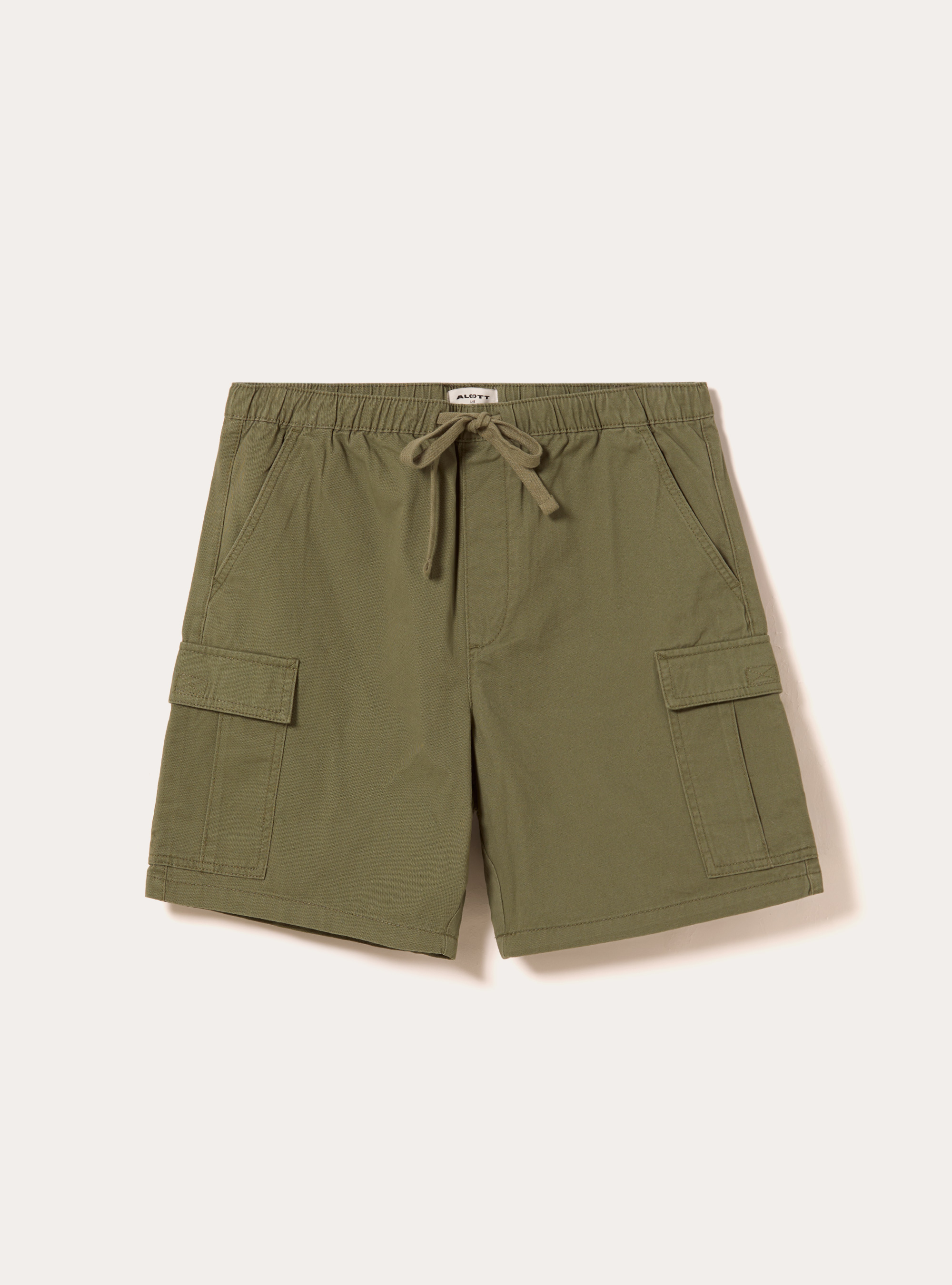 Cargo-Bermudashorts aus Twill mit Kordelzug, KY2 KAKY MEDIUM