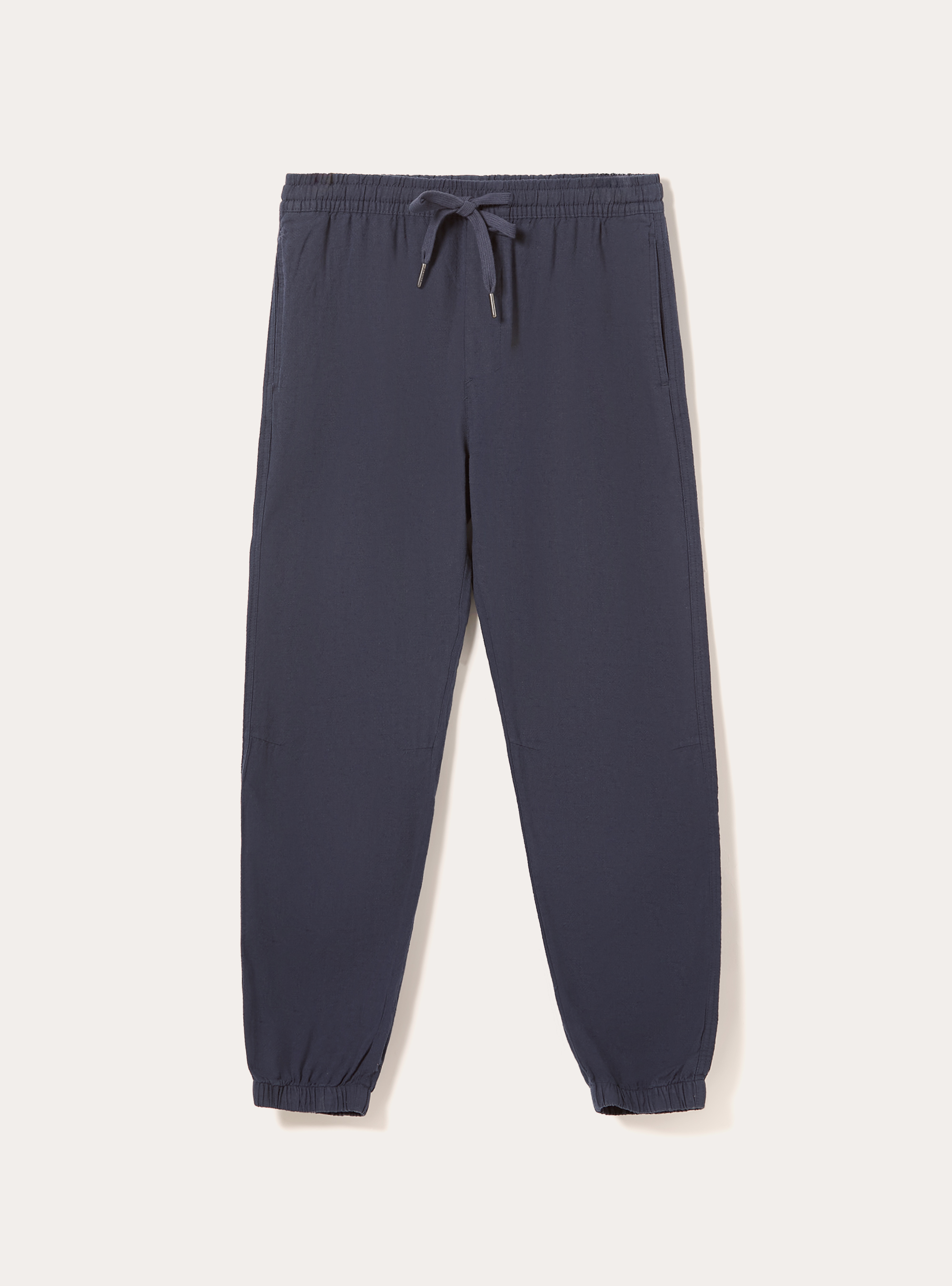 Linen-blend jogger pants, NA2 NAVY MEDIUM