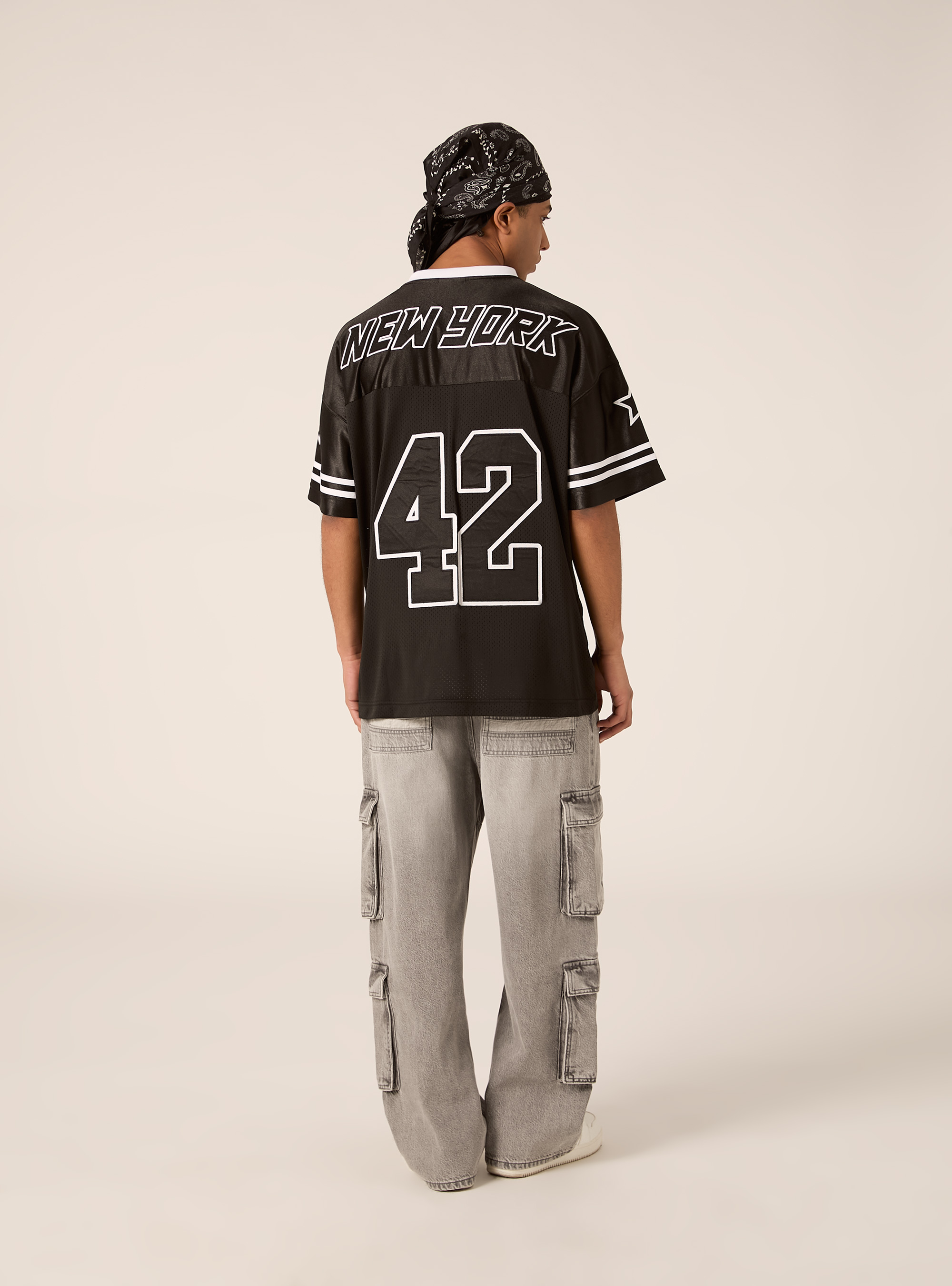 Maglietta Football con patch, NERO