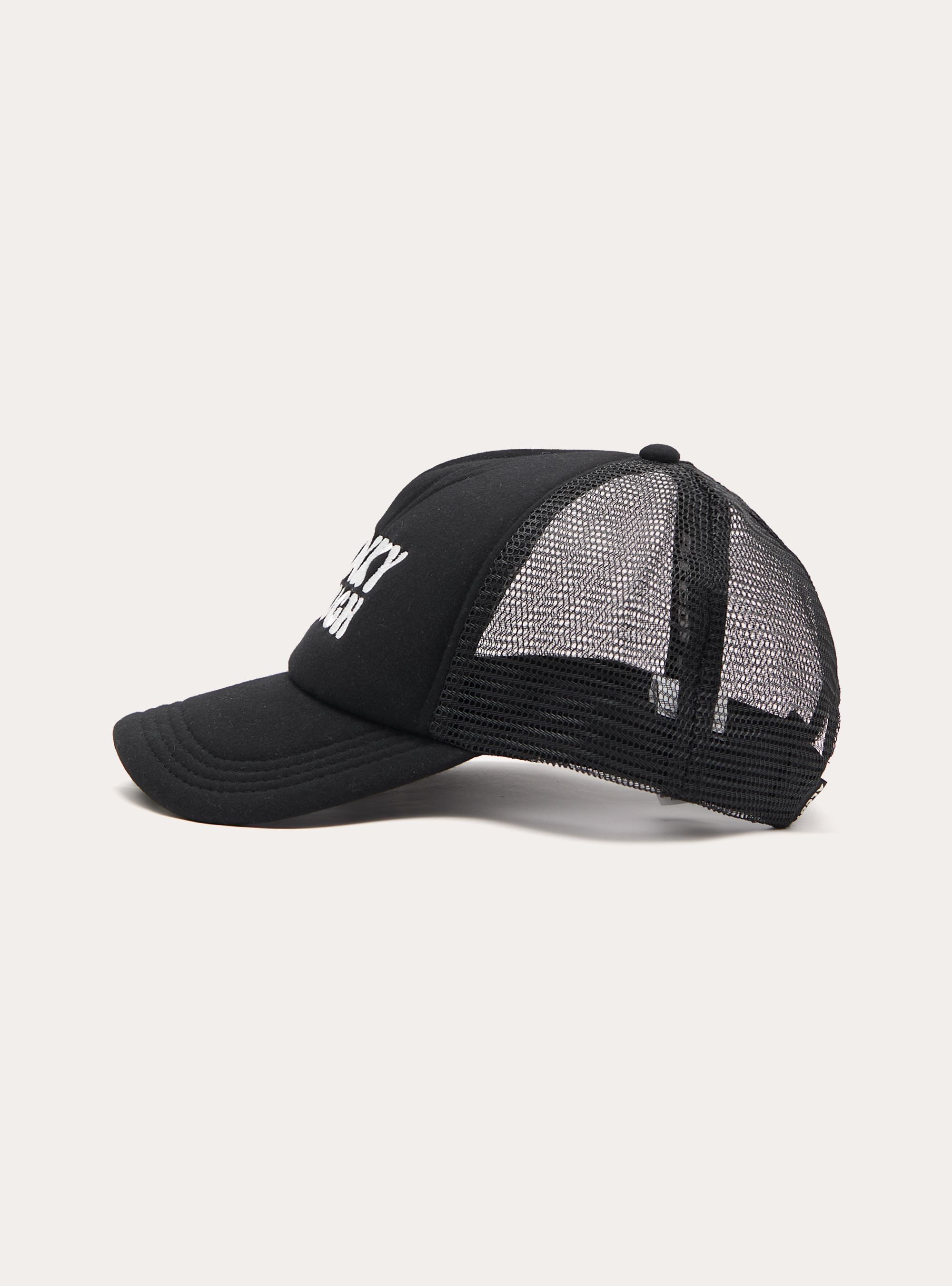 Casquette trucker avec imprim&eacute;, BK1 BLACK