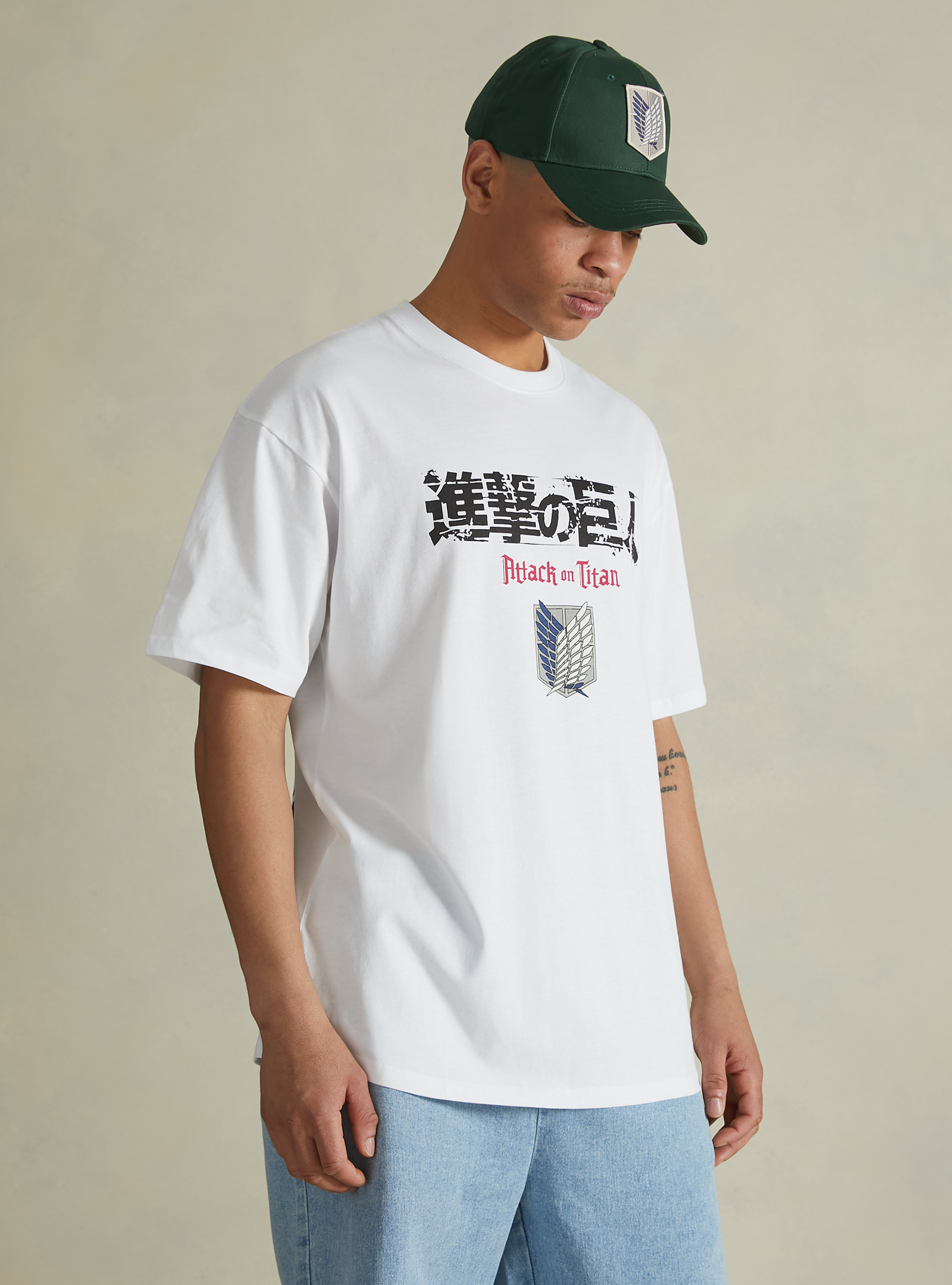 Attack on Titan / Alcott T-shirt, WH3 WHITE