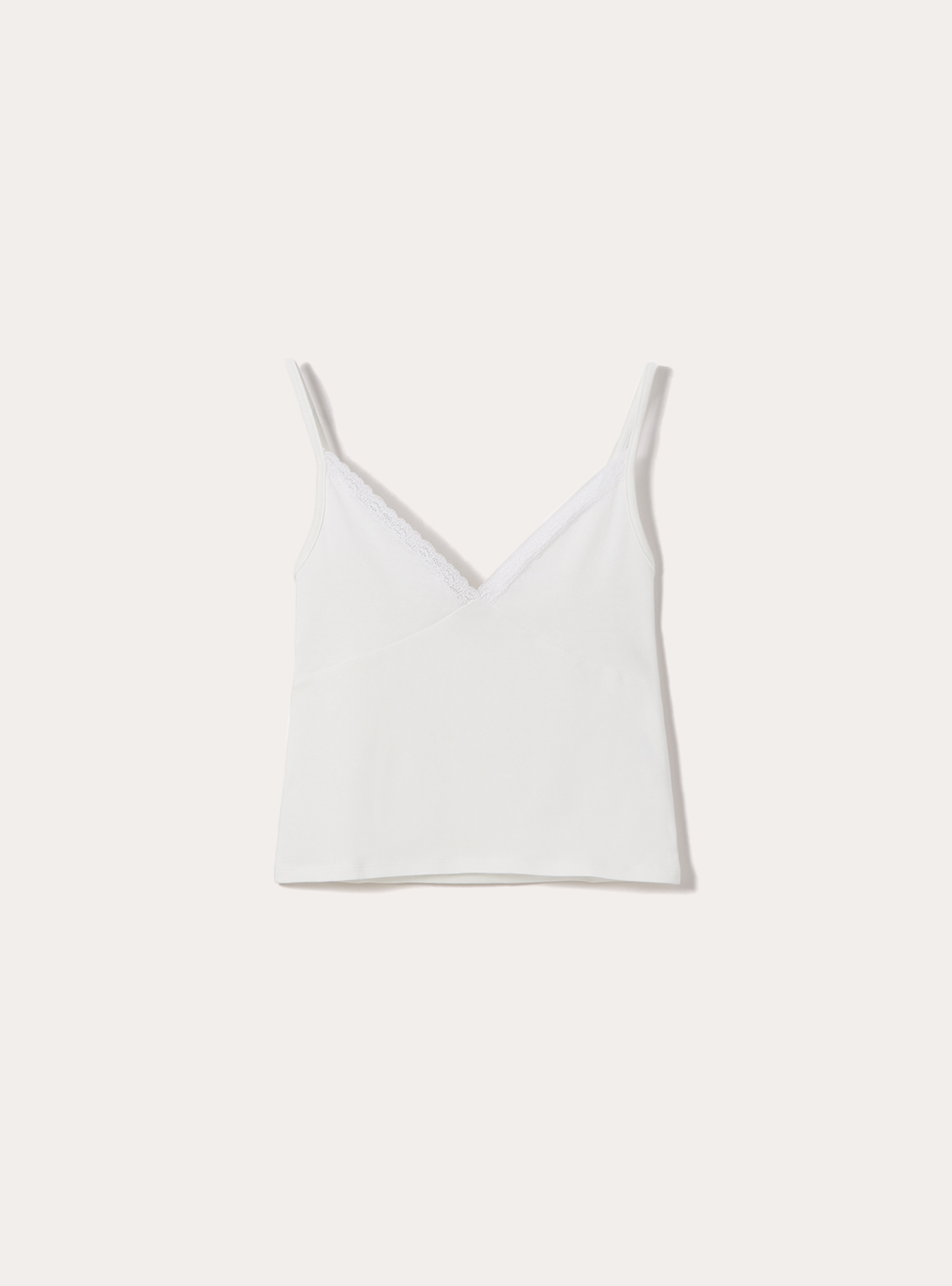 Bralette-Top mit Spitzendetail, WH2 WHITE