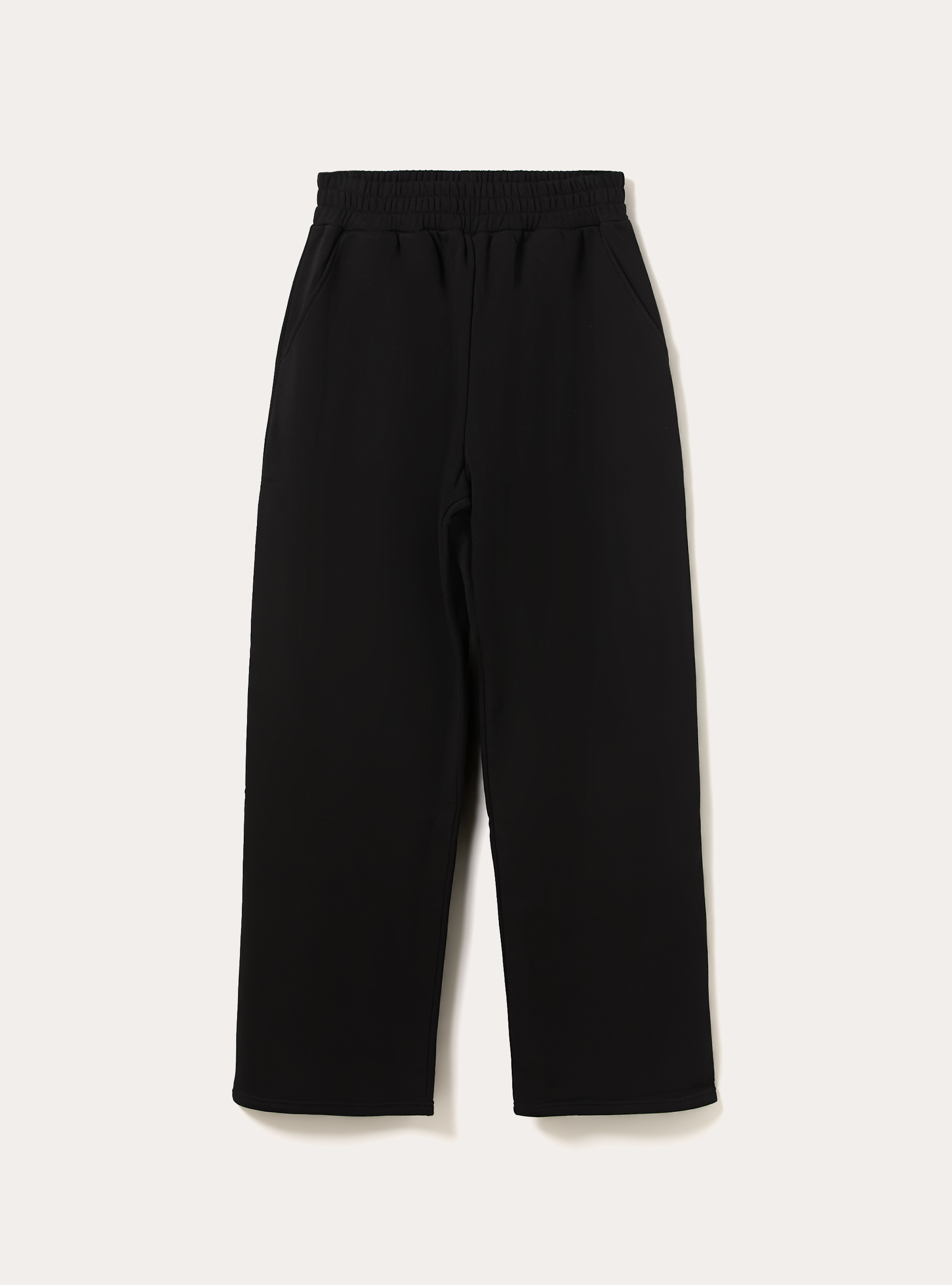 Pantalon ample l&eacute;ger en molleton, BK1 BLACK