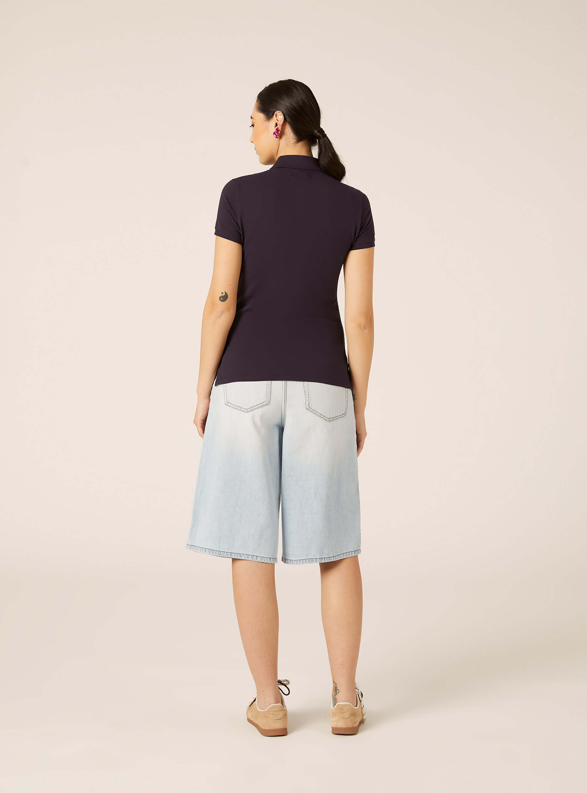 Slim Fit Polo Shirt with Embroidered Logo, BL2 BLUE MEDIUM