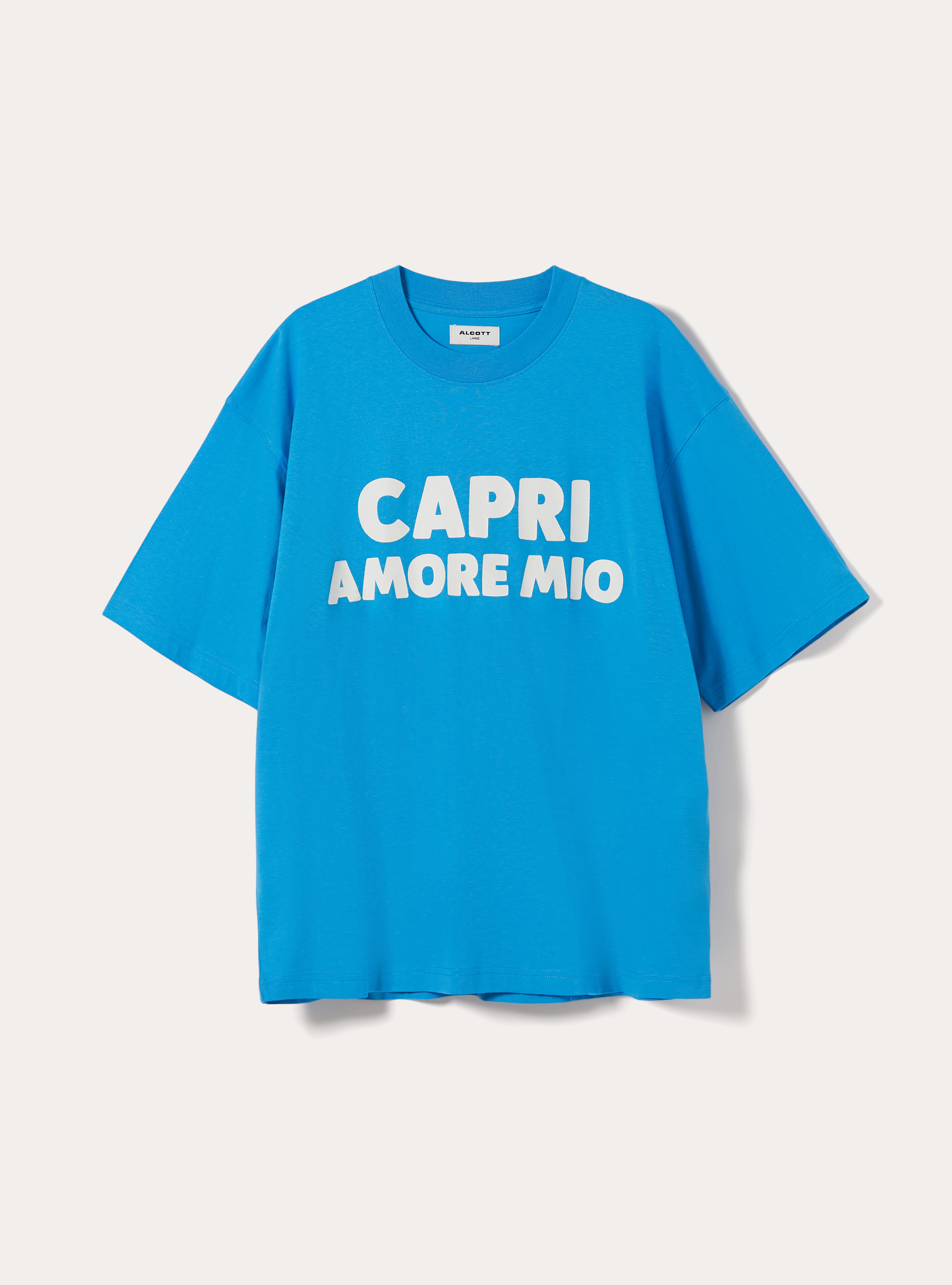 Boxy Fit T-Shirt Capri Amore Mio, AZ2 AZURE MEDIUM