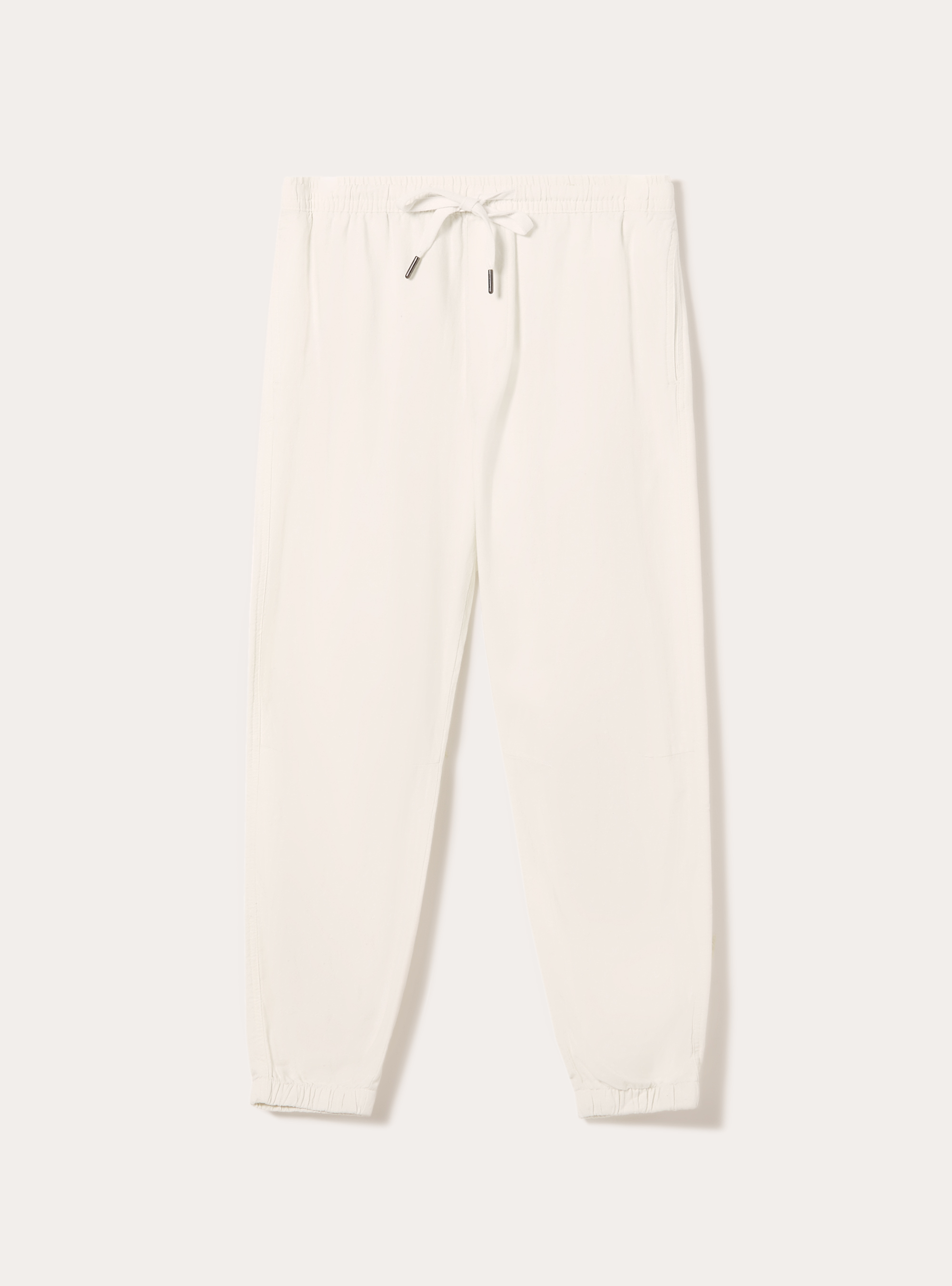 Linen-blend jogger pants, WH2 WHITE