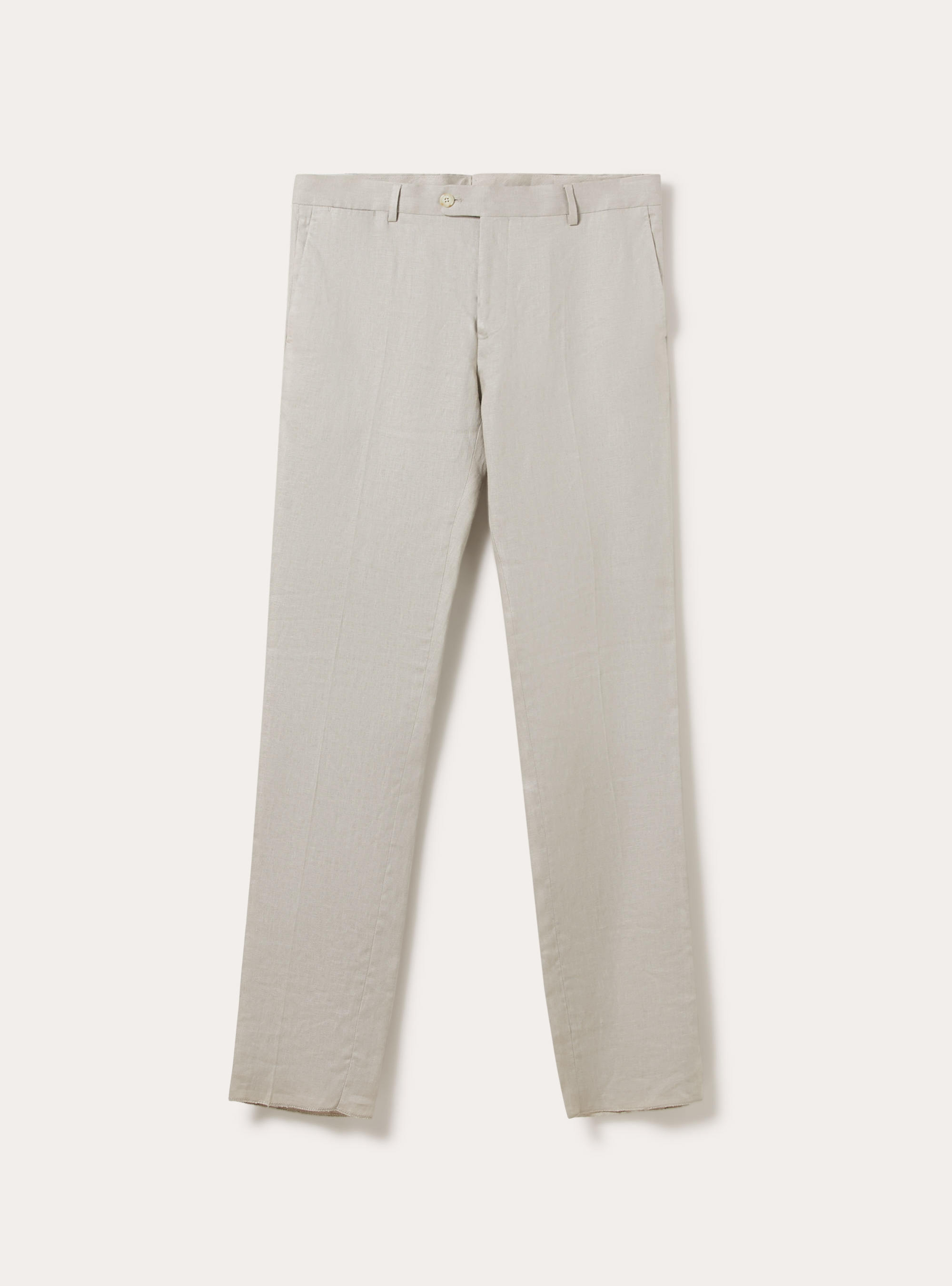 Pantalones de lino puro, BG3 BEIGE LIGHT