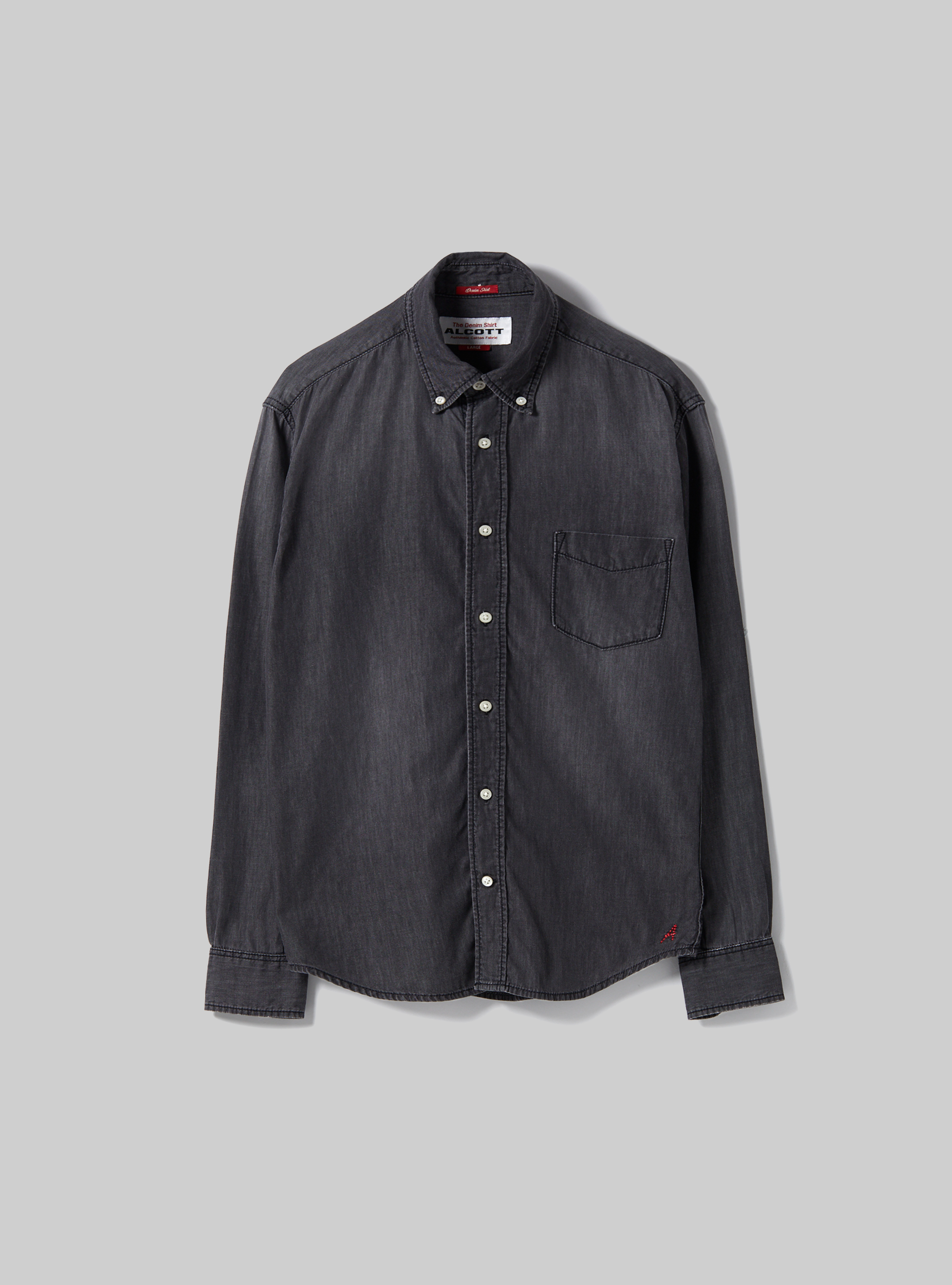 Denim-Hemd, D000 BLACK