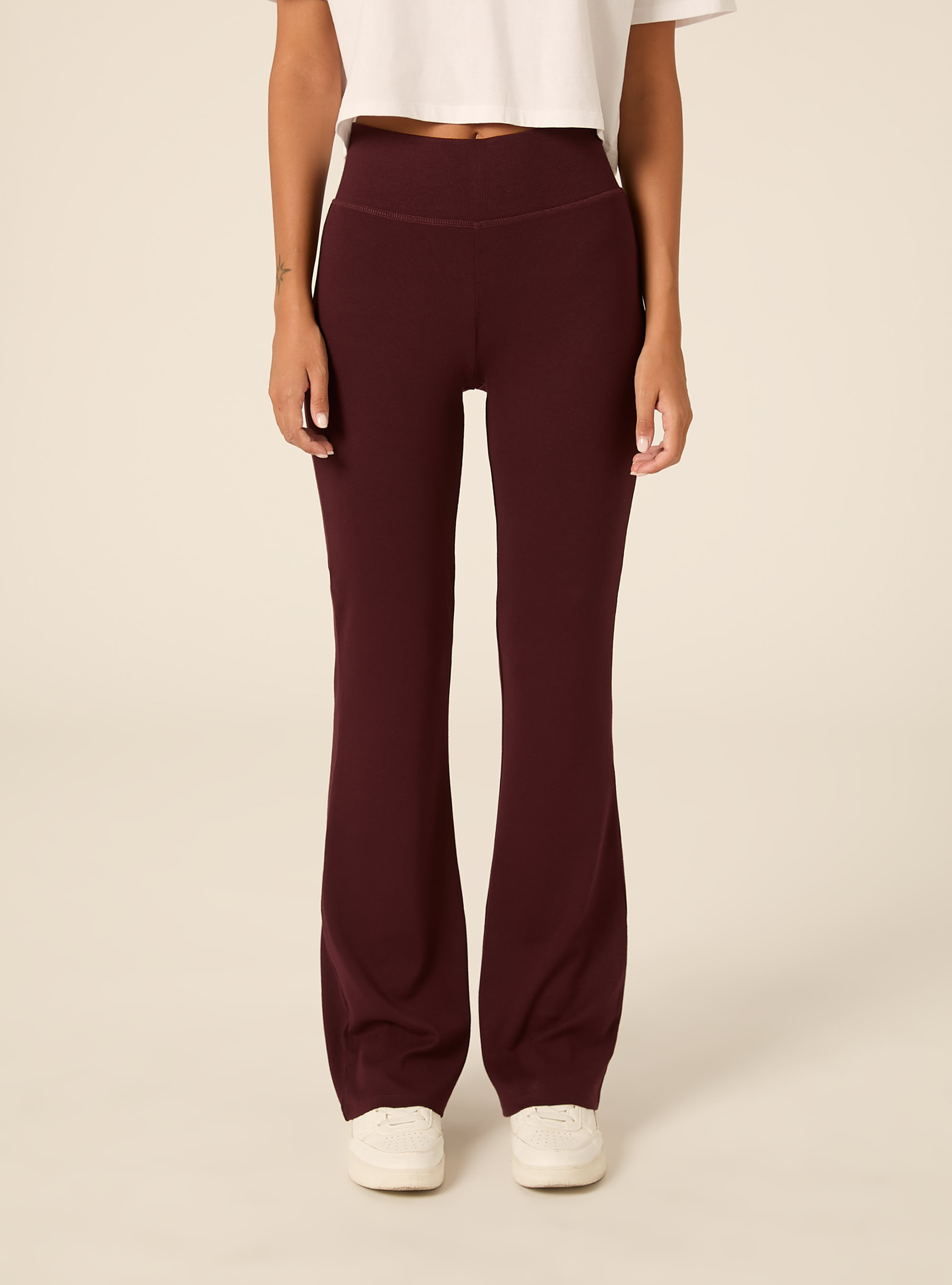 Leggings acampanados, BO1 BORDEAUX DARK