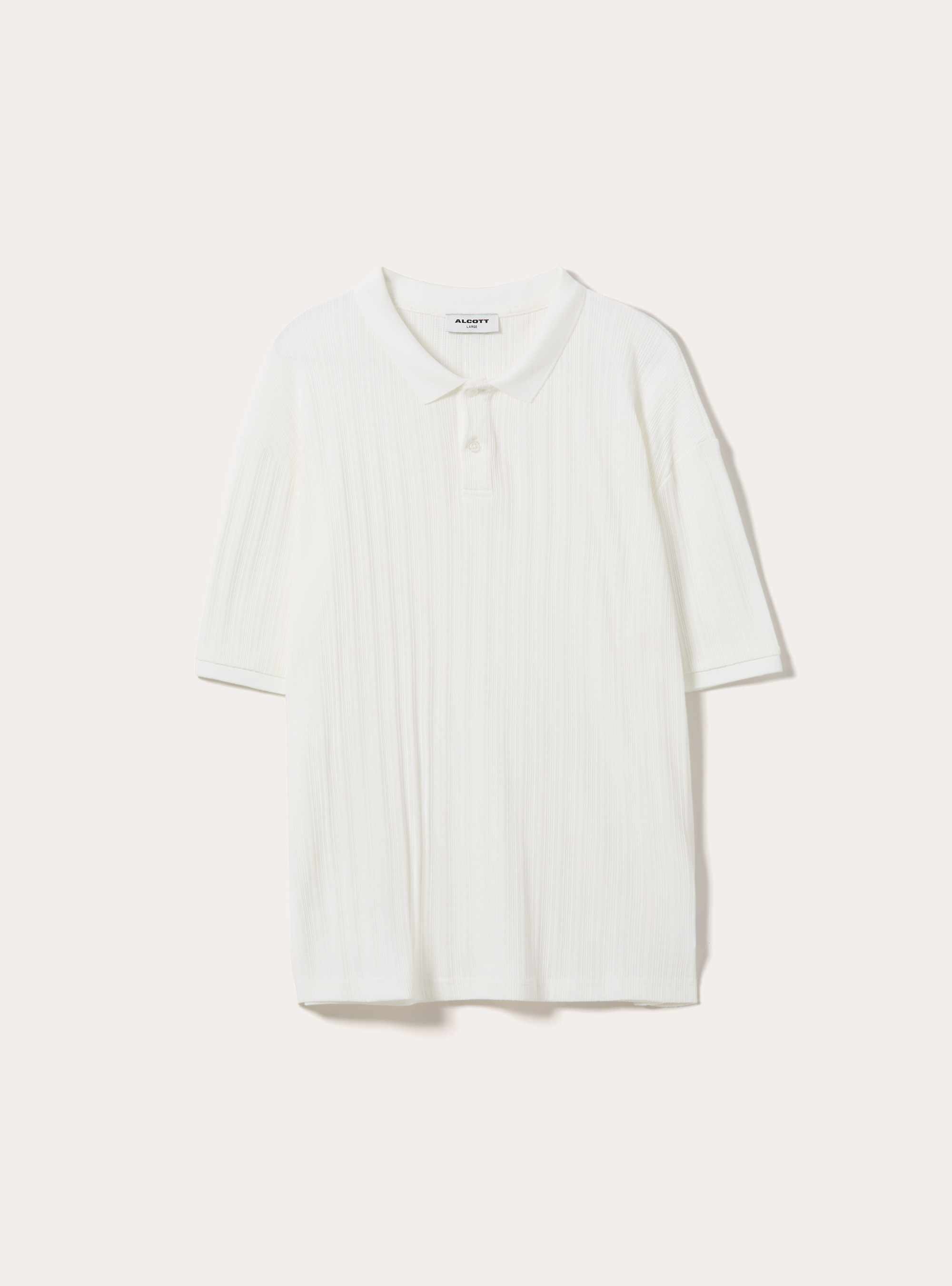 Polo de Jersey Estructurado Regular Fit, WH2 WHITE