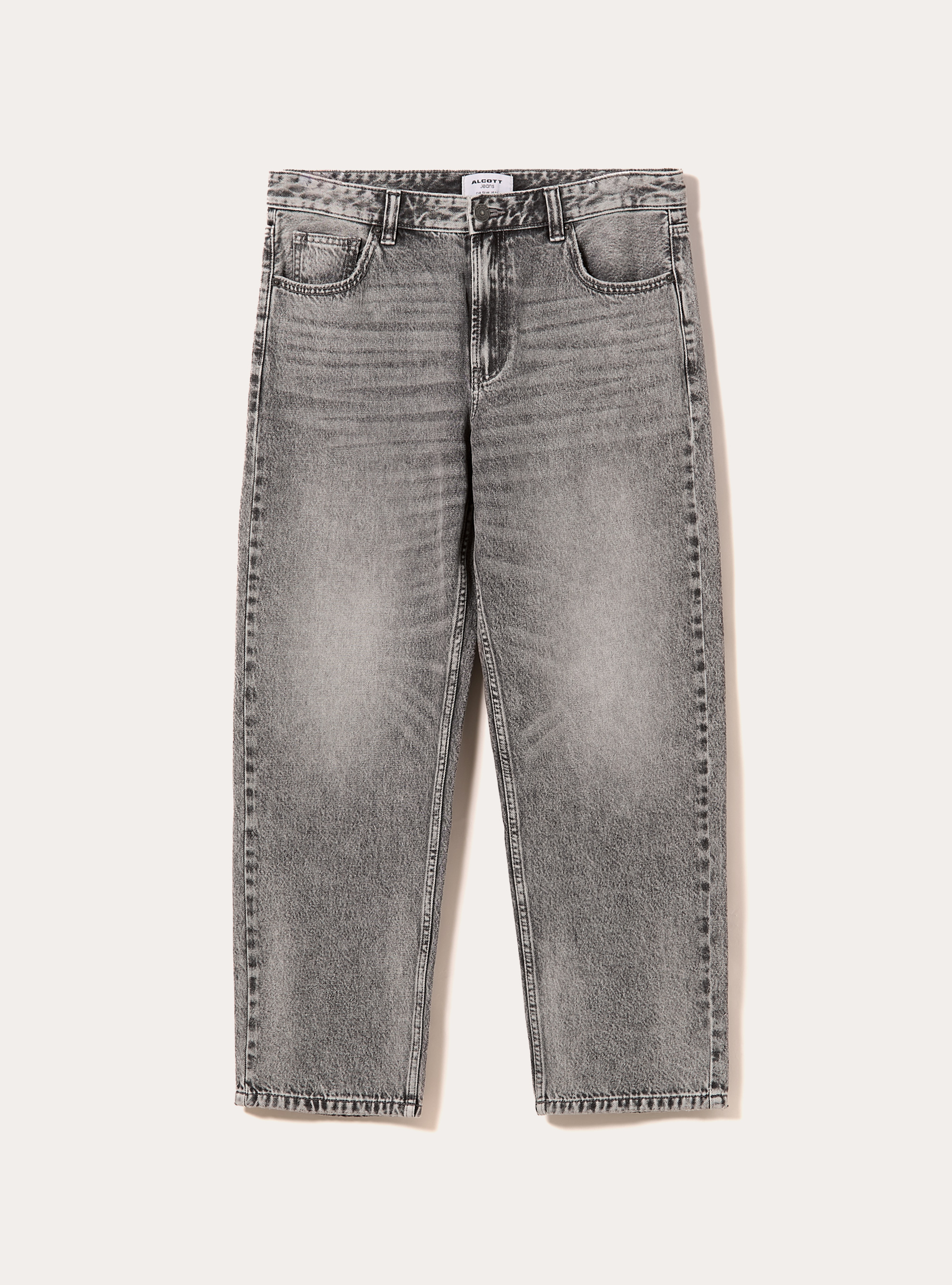 Jeans coupe fusel&eacute;e, D00G GREY