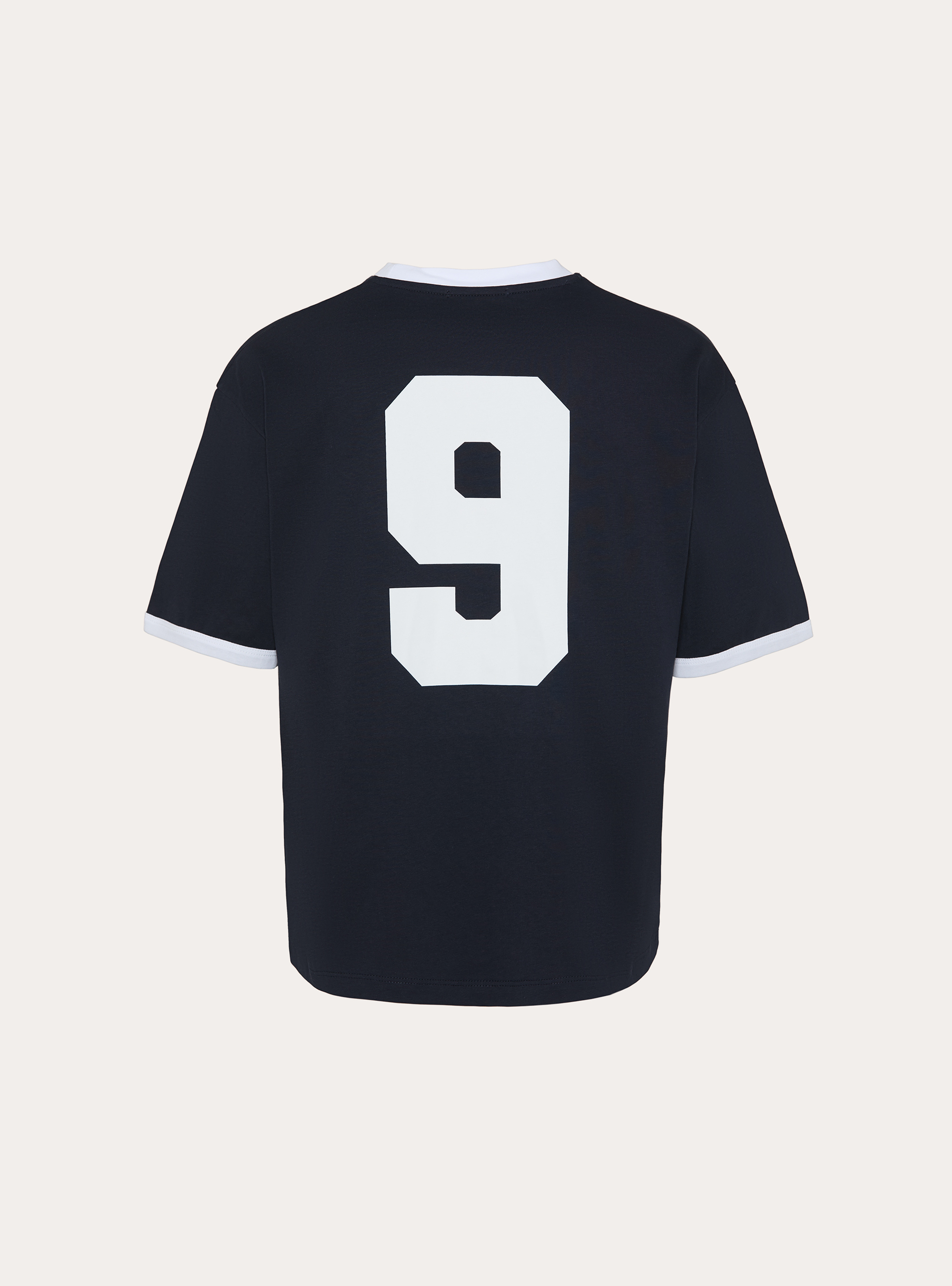 Regular Fit Ringer T-Shirt with International Sports Graphic, NA1 NAVY DARK
