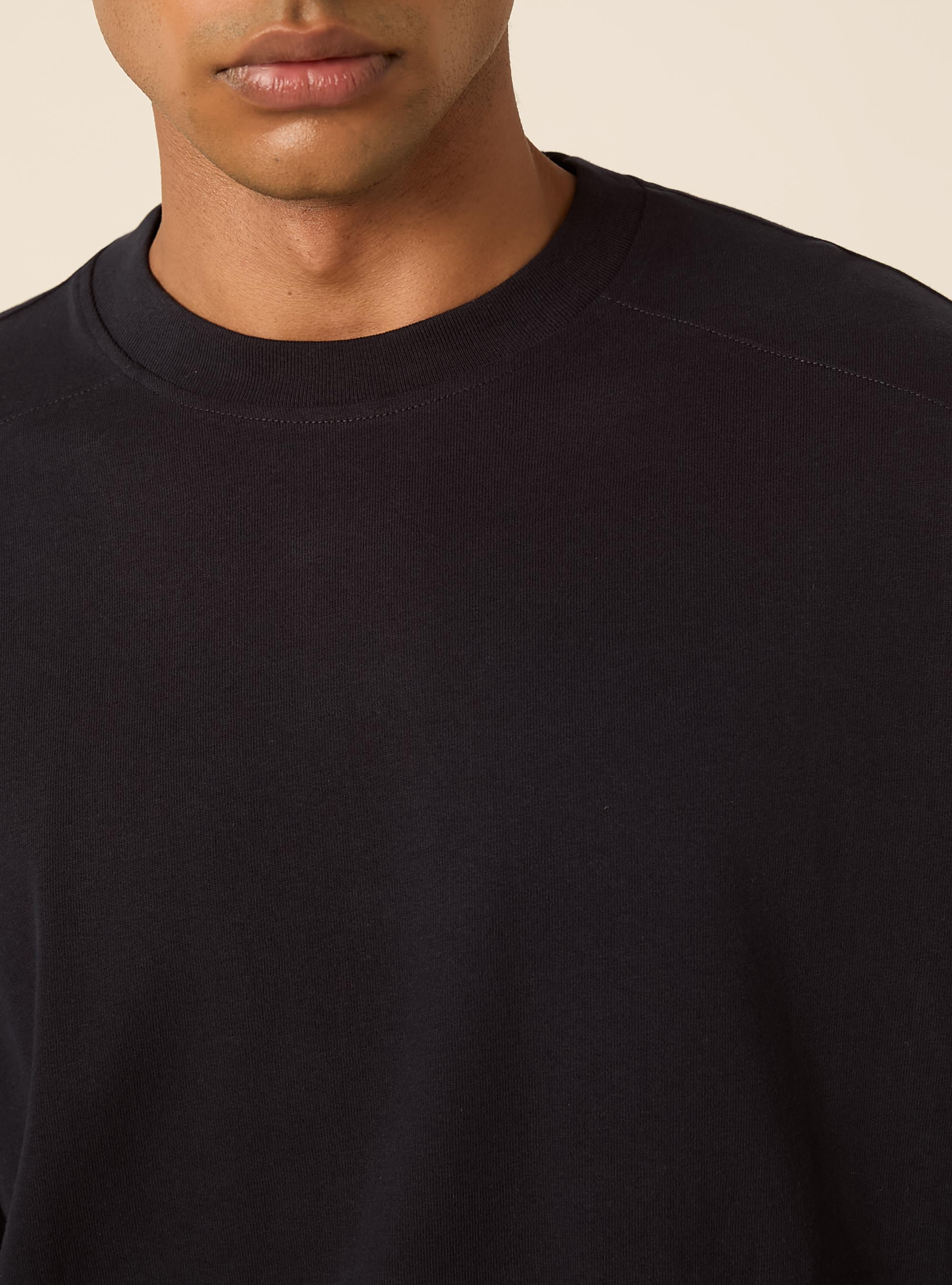 Boxy fit short sleeve tee with dropped shoulders, NA1 NAVY DARK