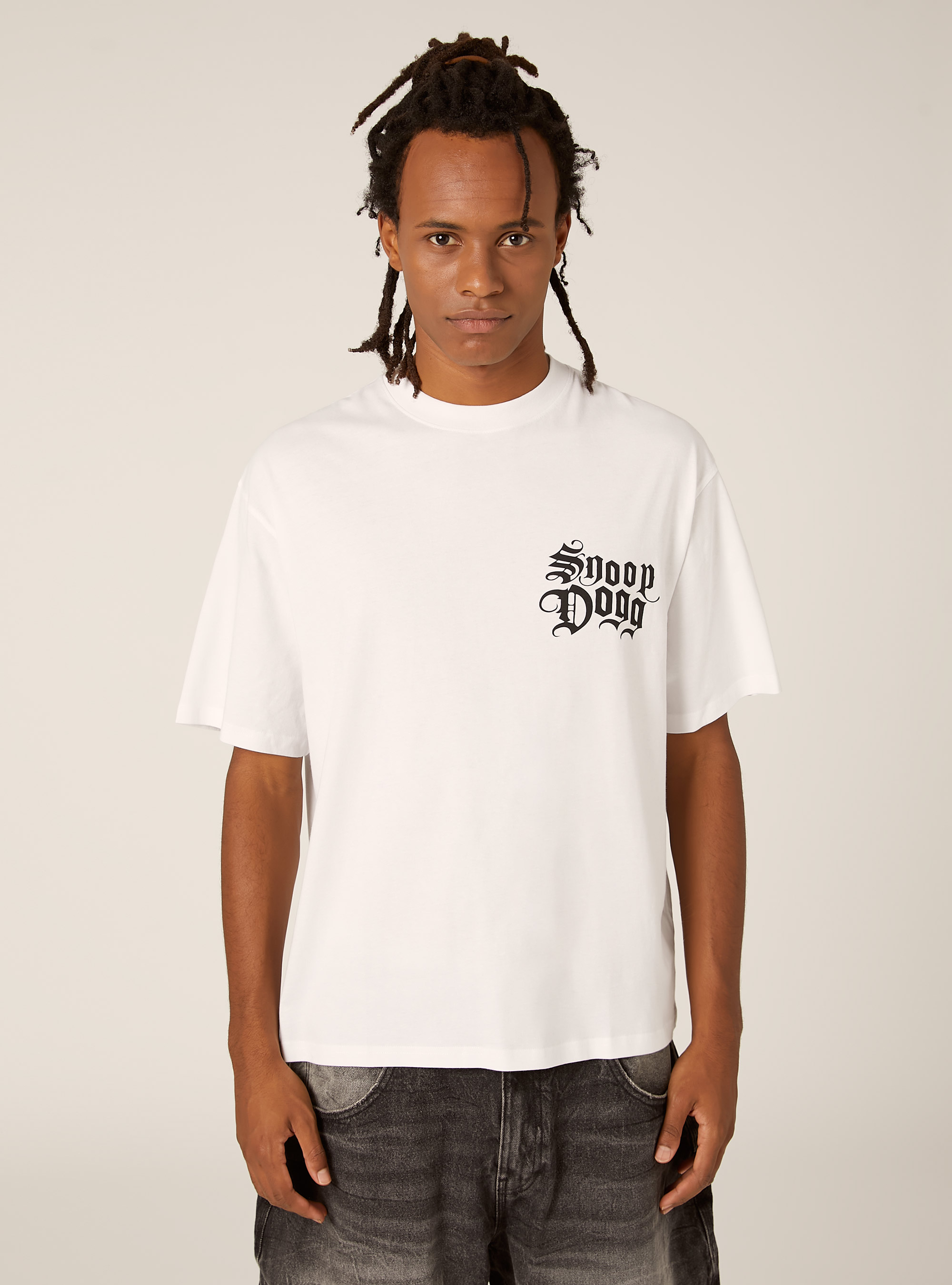 T-shirt coupe carr&eacute;e Snoop Dogg / Alcott, WH3 WHITE