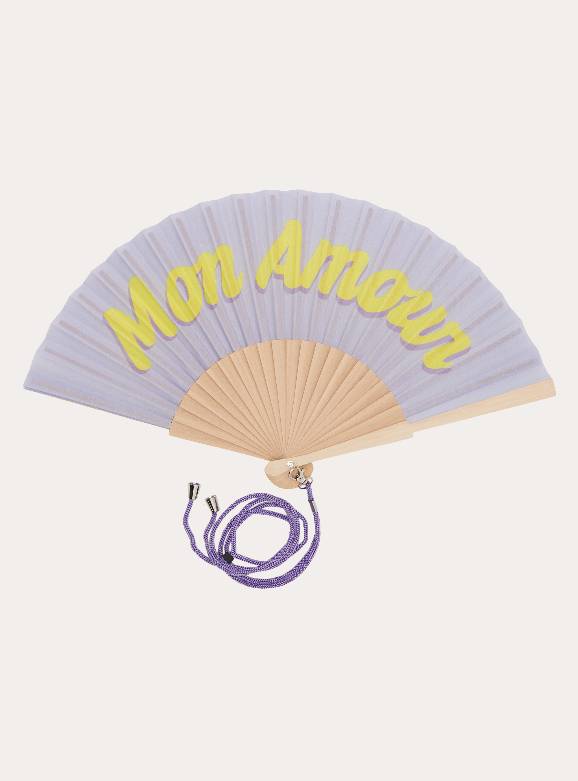 Printed Hand Fan, LC3 LILLAC LIGHT
