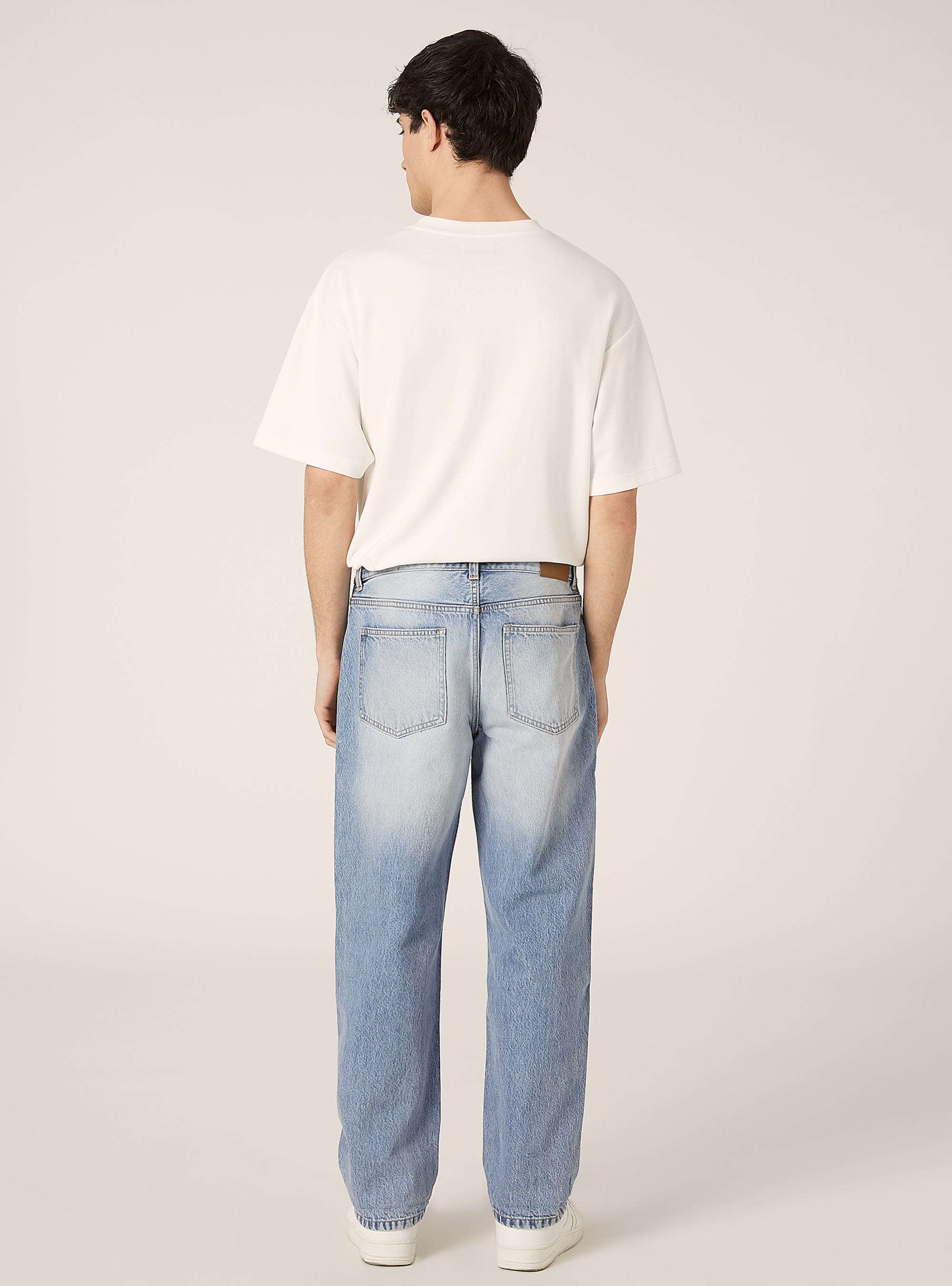 Jeans tapered fit, D007 LIGHT AZURE