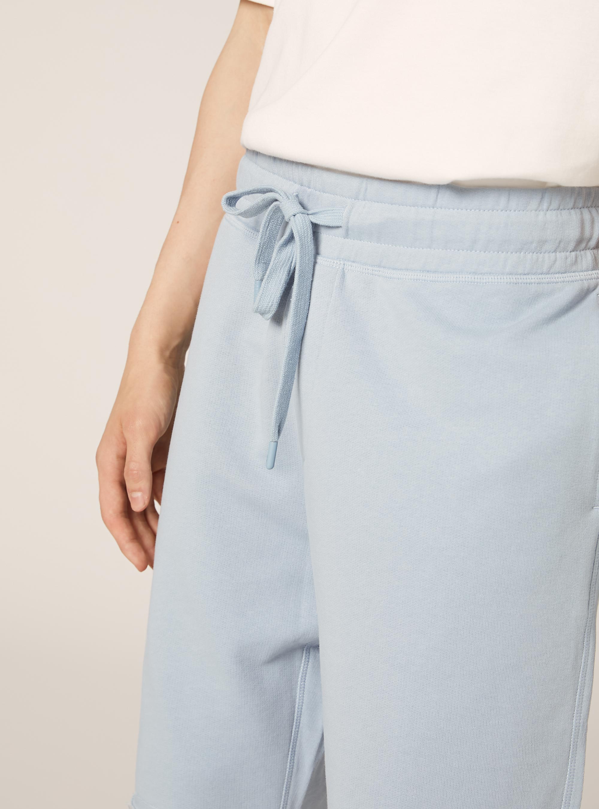 Jogger-Bermudashorts aus Baumwolle, AZ3 AZURE LIGHT