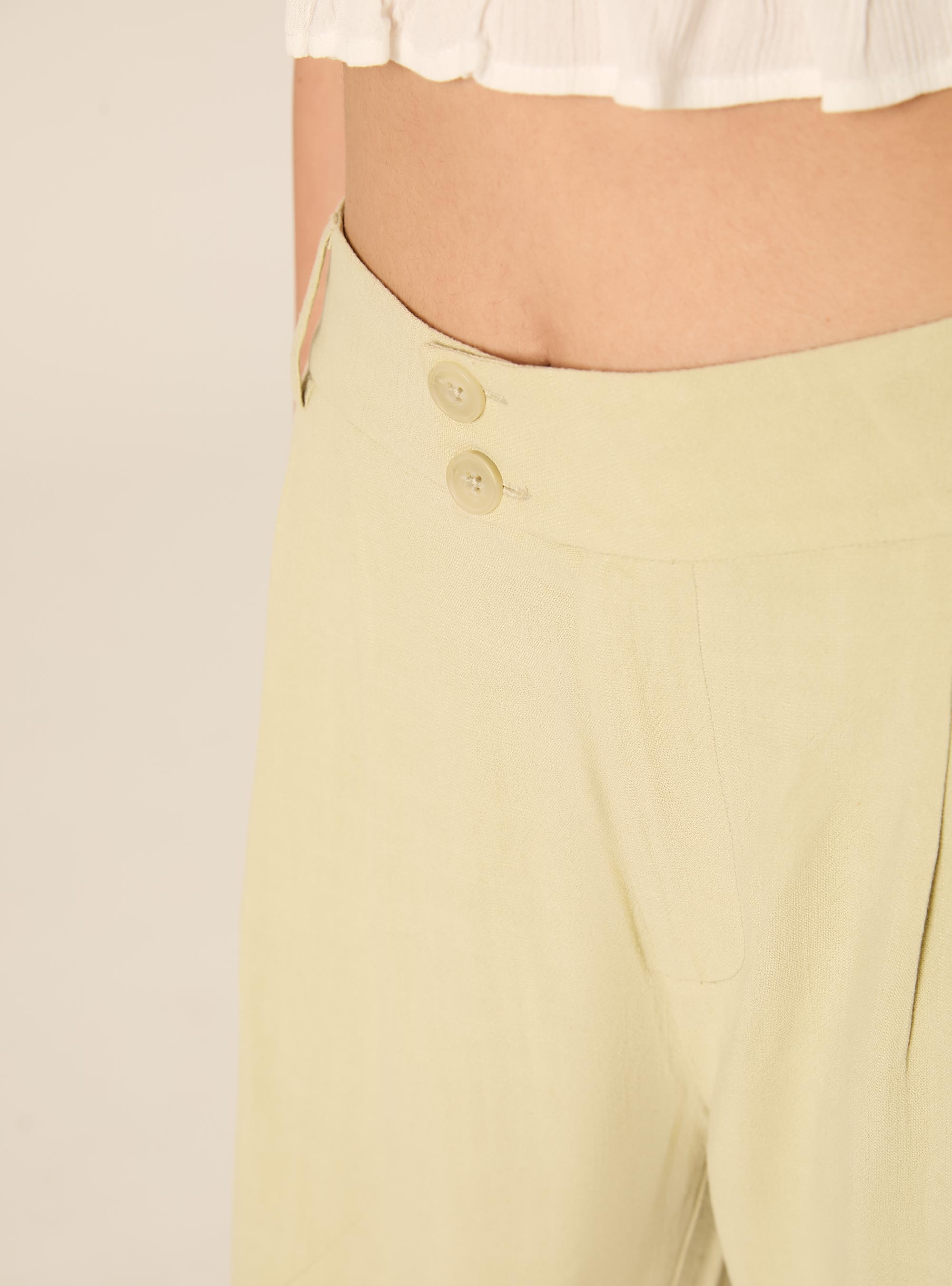 Wide-leg linen-blend pants, KY3 KAKY LIGHT