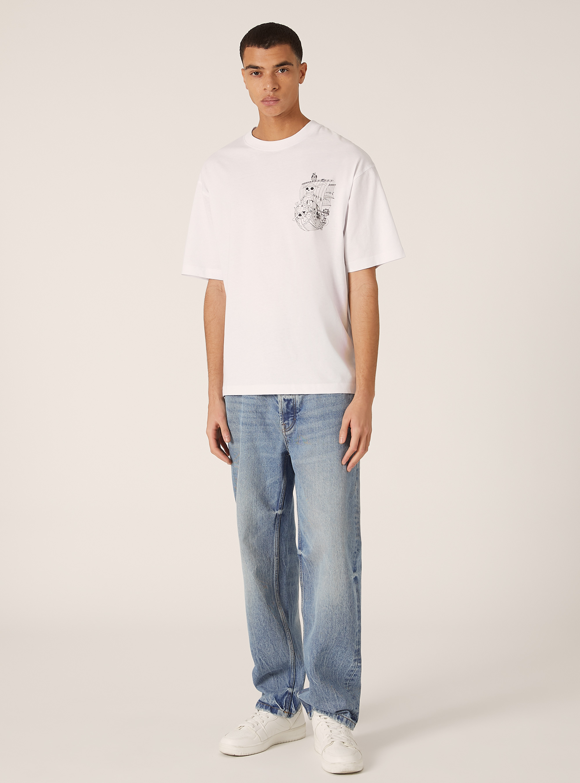 T-shirt coupe carr&eacute;e One Piece / Alcott, WH3 WHITE