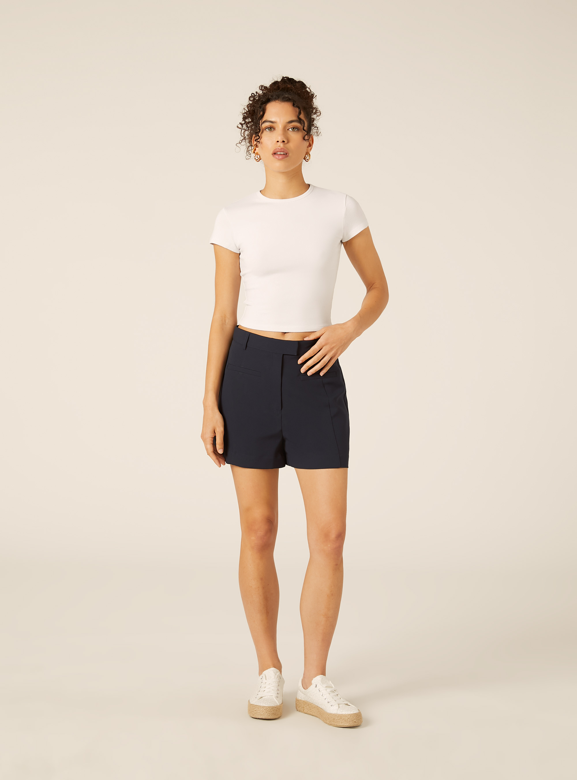 Slim Fit Short Sleeve T-Shirt, WH3 WHITE