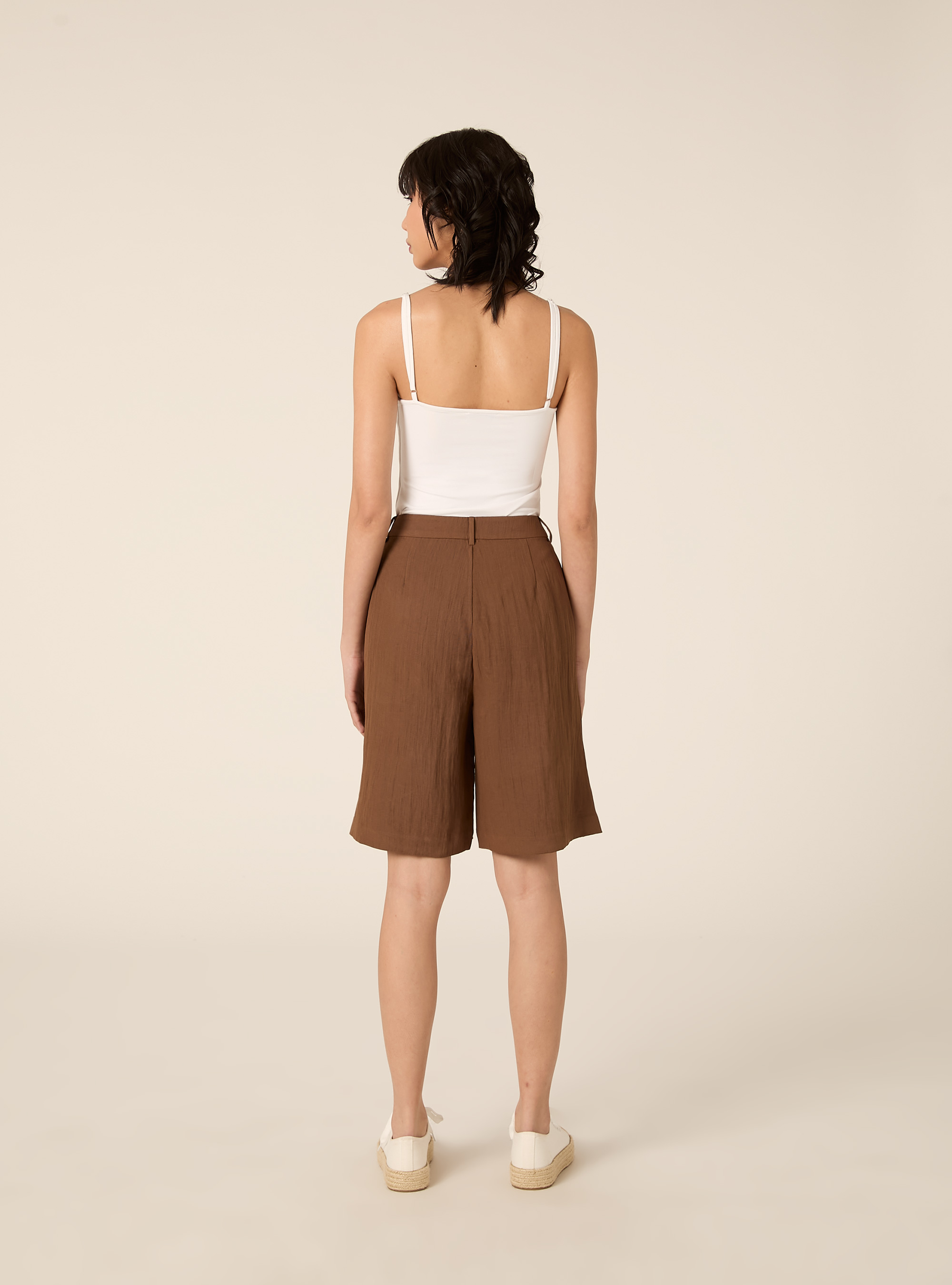 Bermudashorts aus Twill, BR2 BROWN MEDIUM