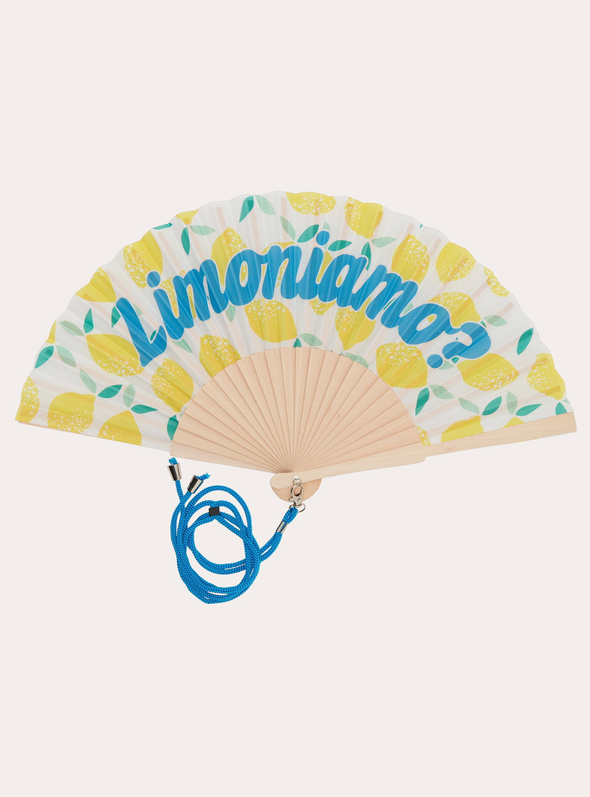 Printed Hand Fan, YE3 YELLOW LIGHT