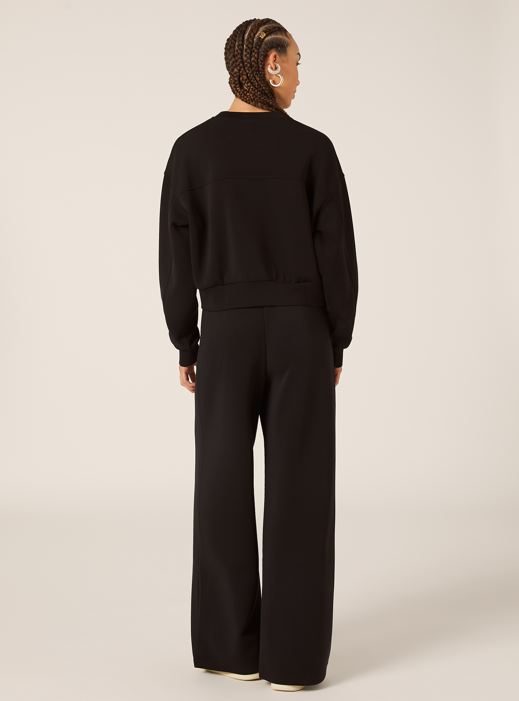 Soft-Touch-Sweatshirt, BK1 BLACK