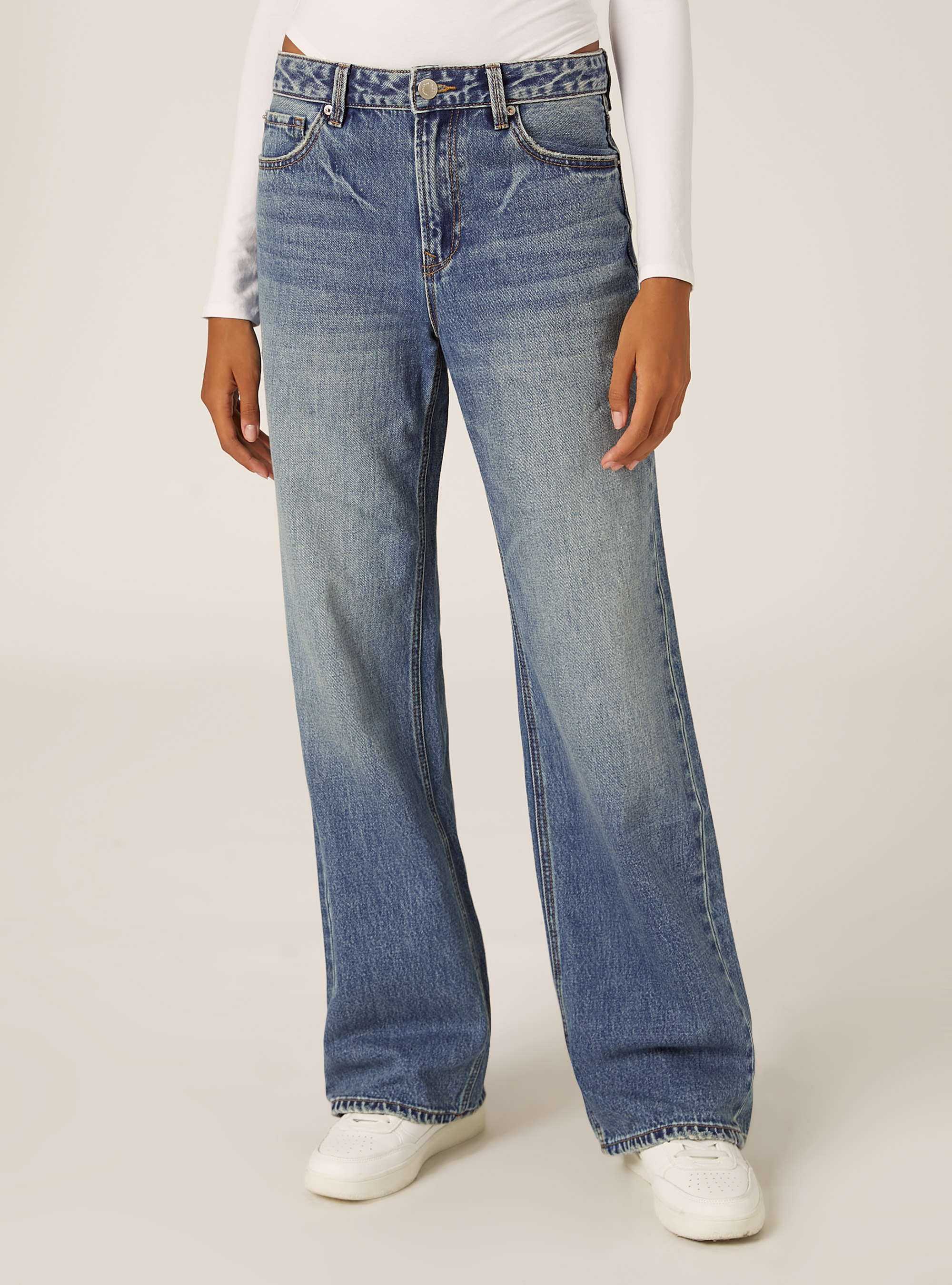 Vaqueros rectos, D002 MEDIUM DARK BLUE