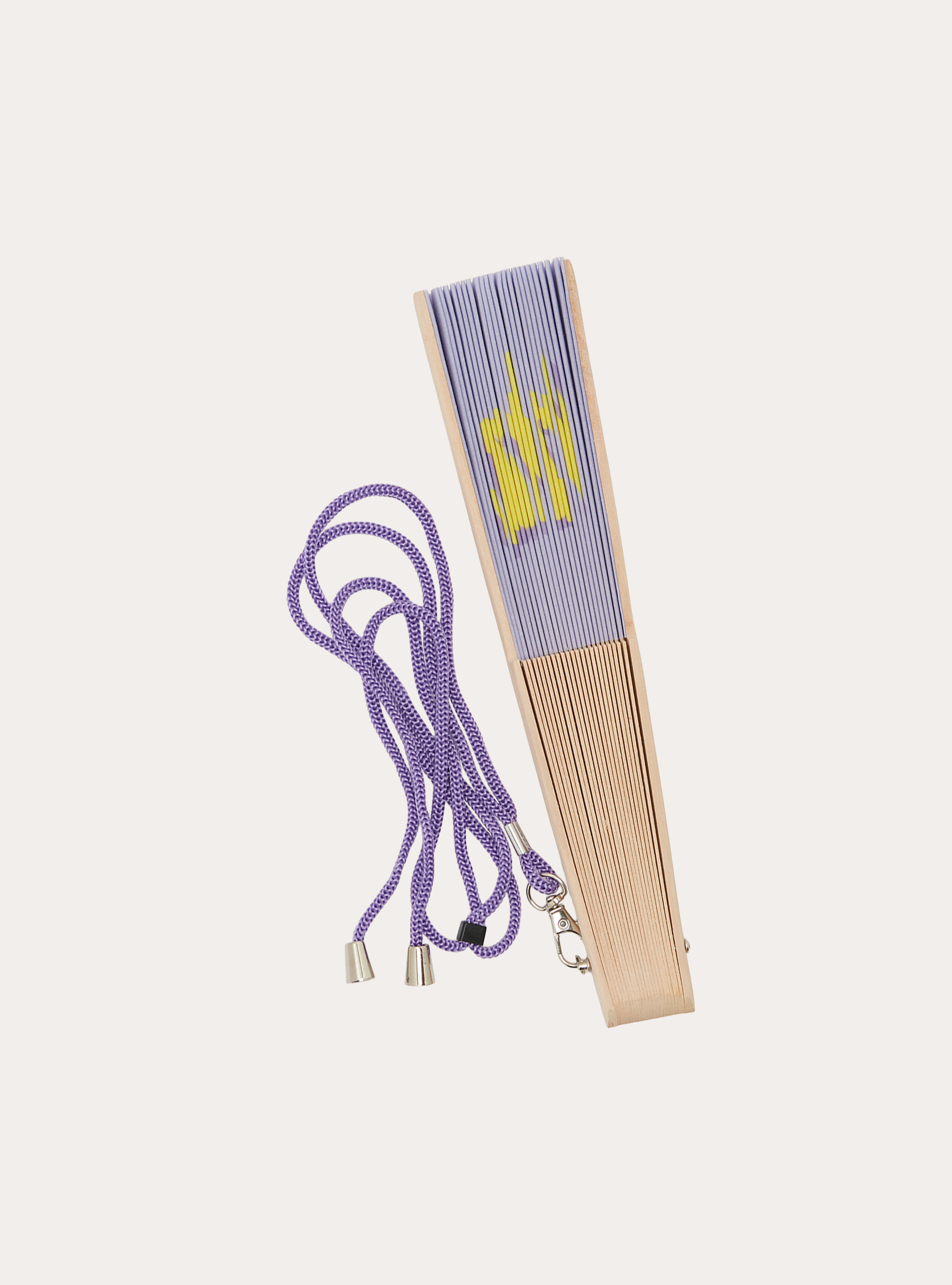 Printed Hand Fan, LC3 LILLAC LIGHT