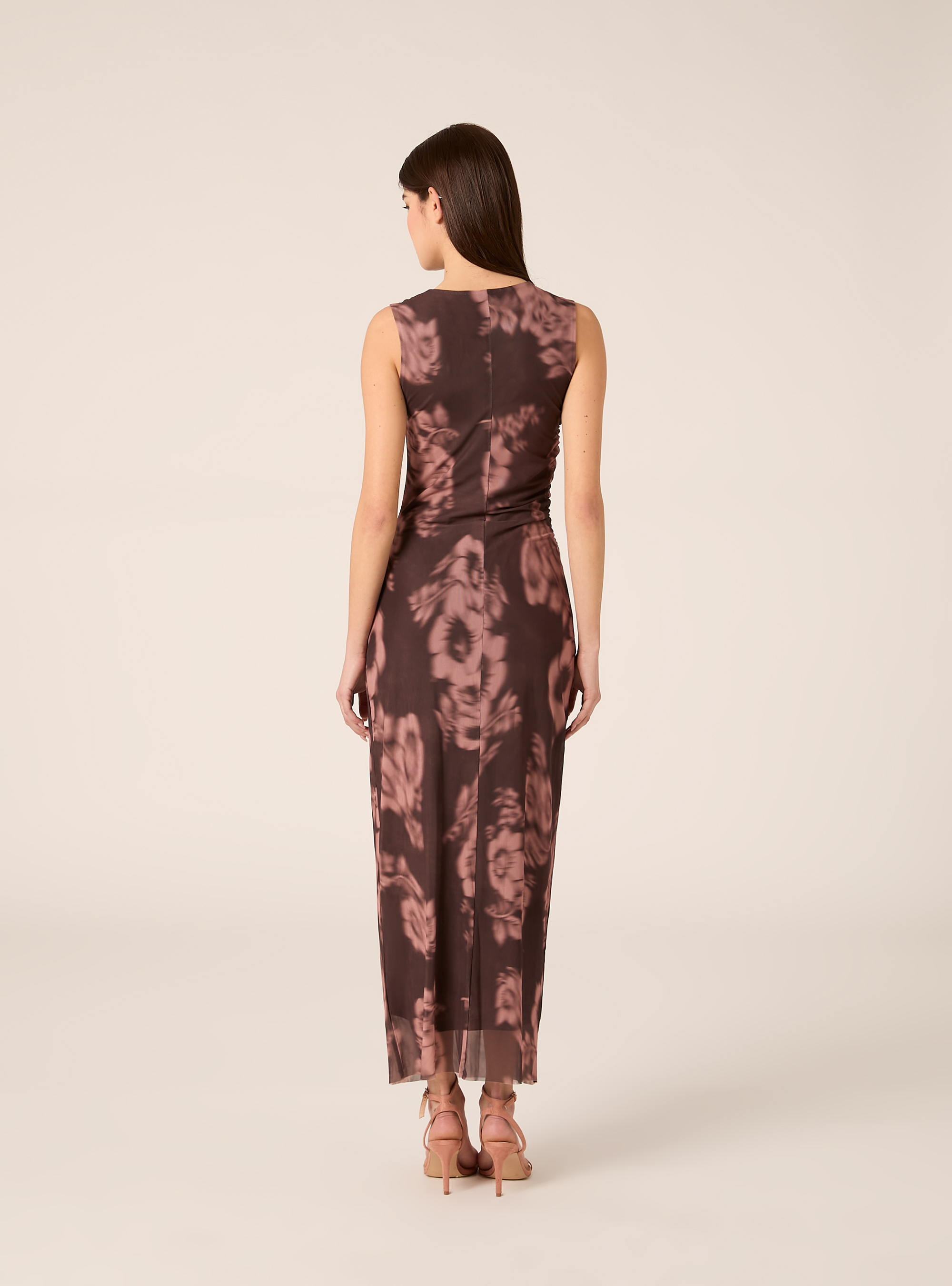 Midi-Kleid aus T&uuml;ll, BR2 BROWN MEDIUM