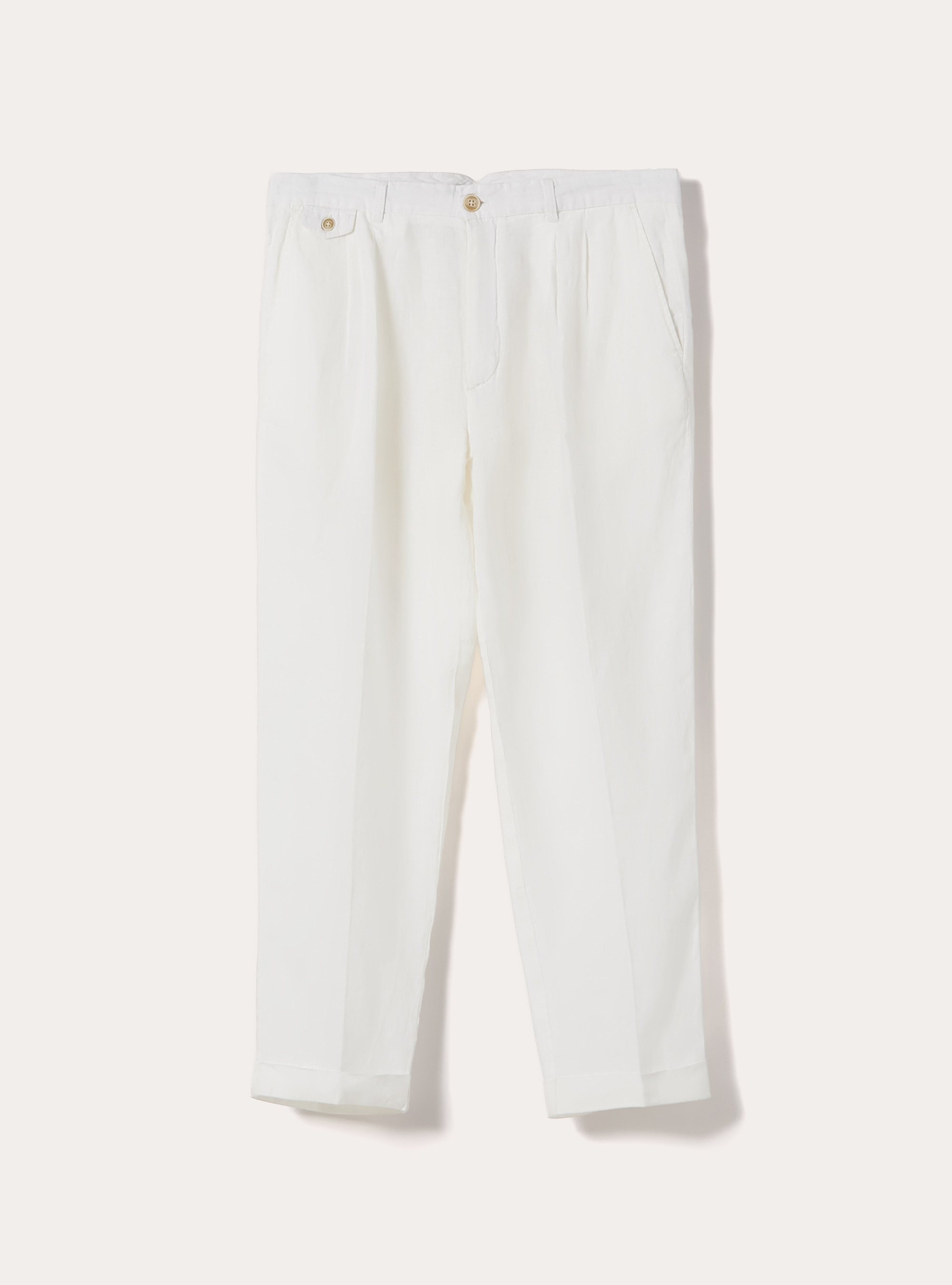 Pure linen chino trousers, WH2 WHITE