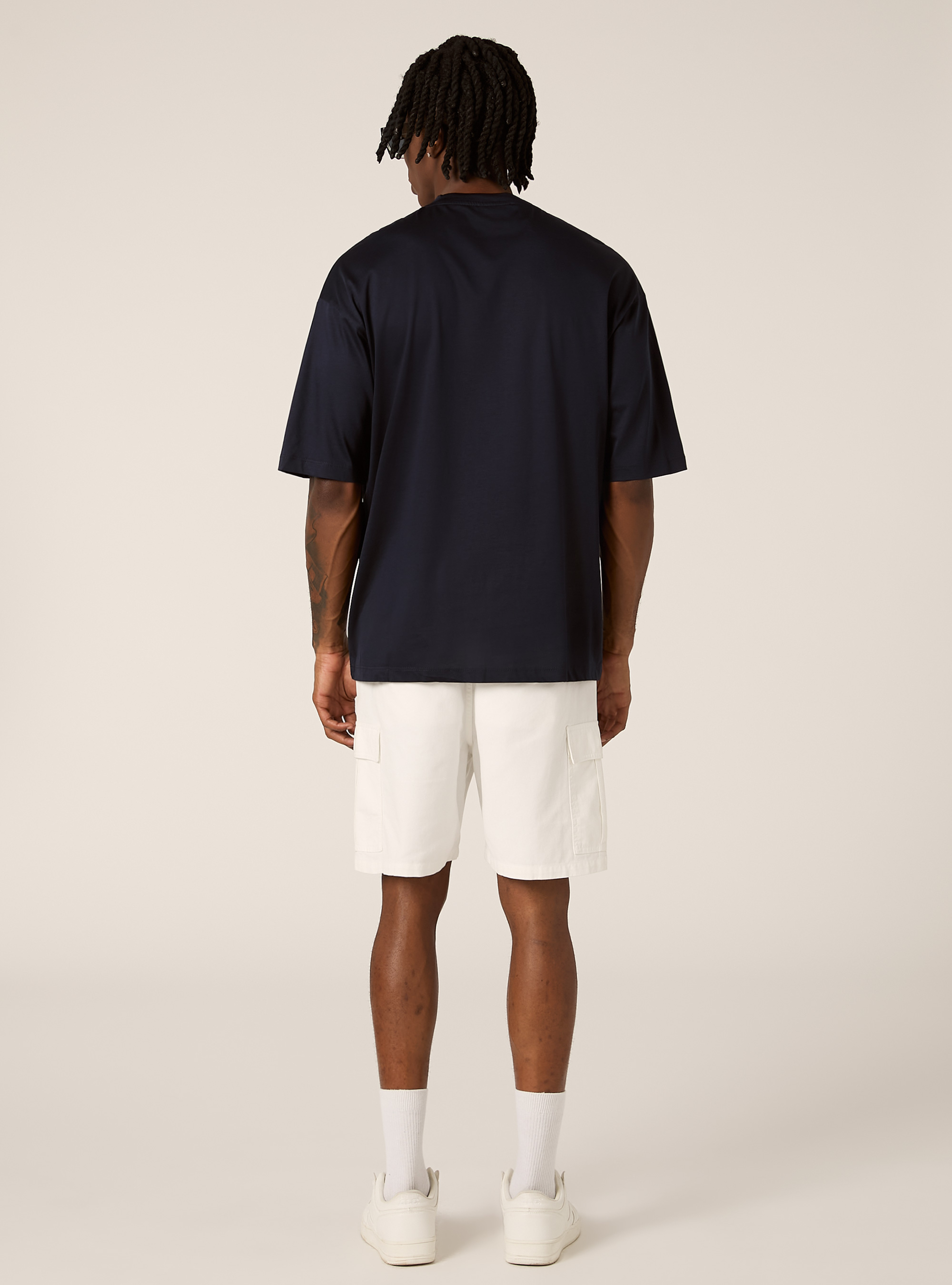 T-shirt &agrave; coupe souple, NA1 NAVY DARK