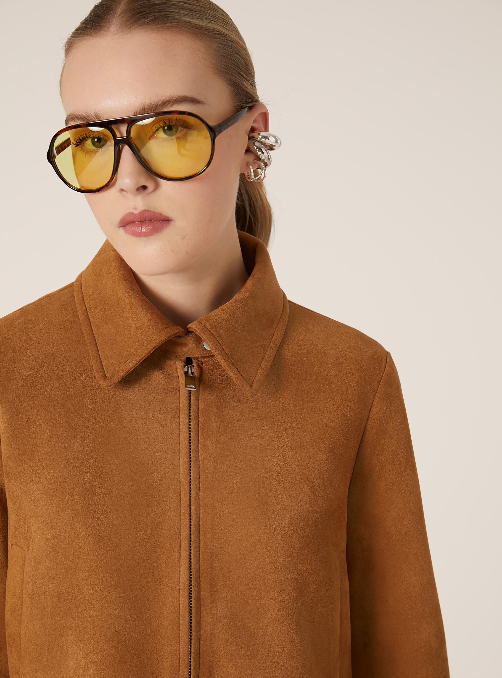 Veste en daim, TB2 TOBACCO MEDIUM