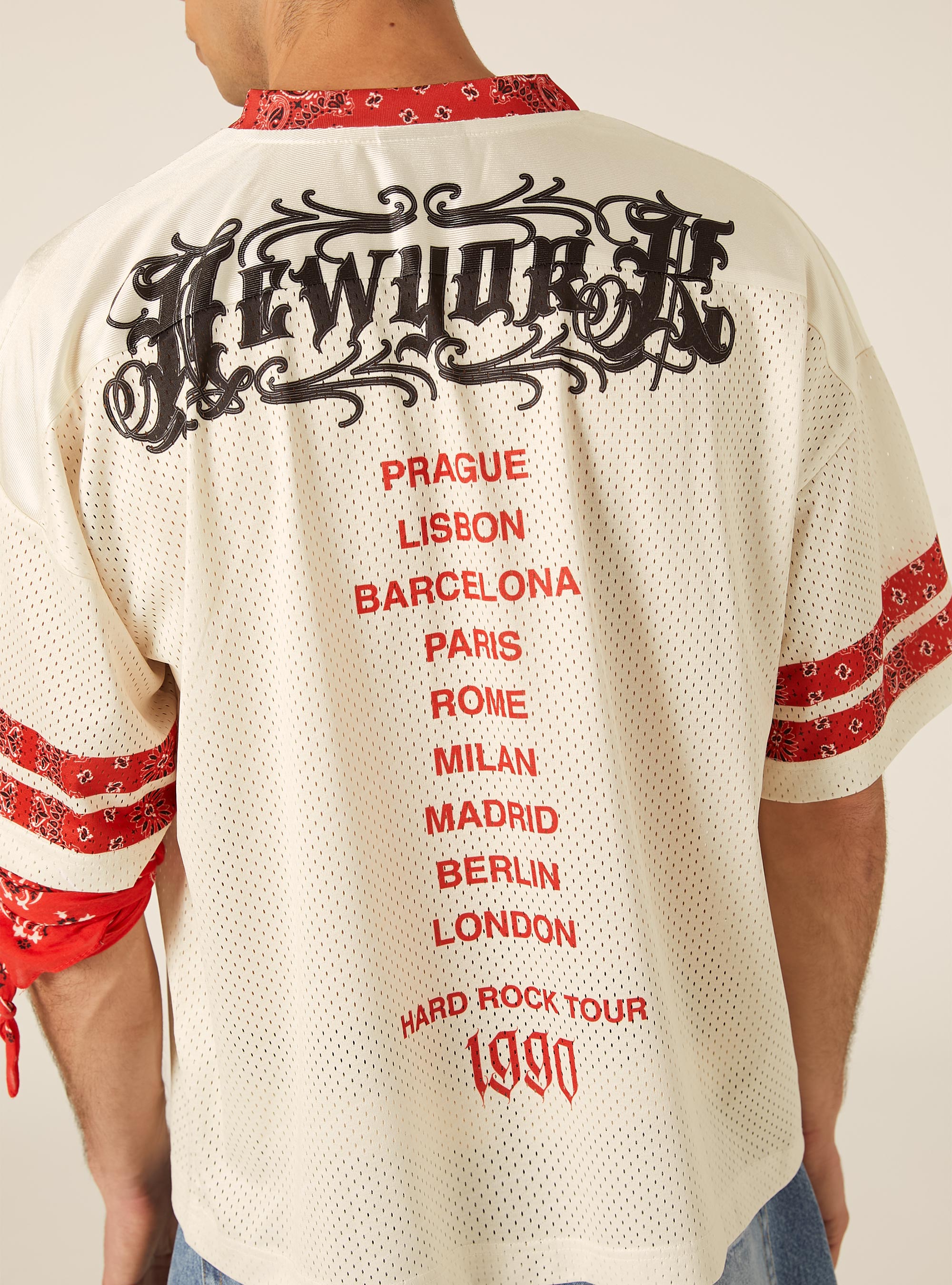 Oversized Football Jersey, WH2 WHITE