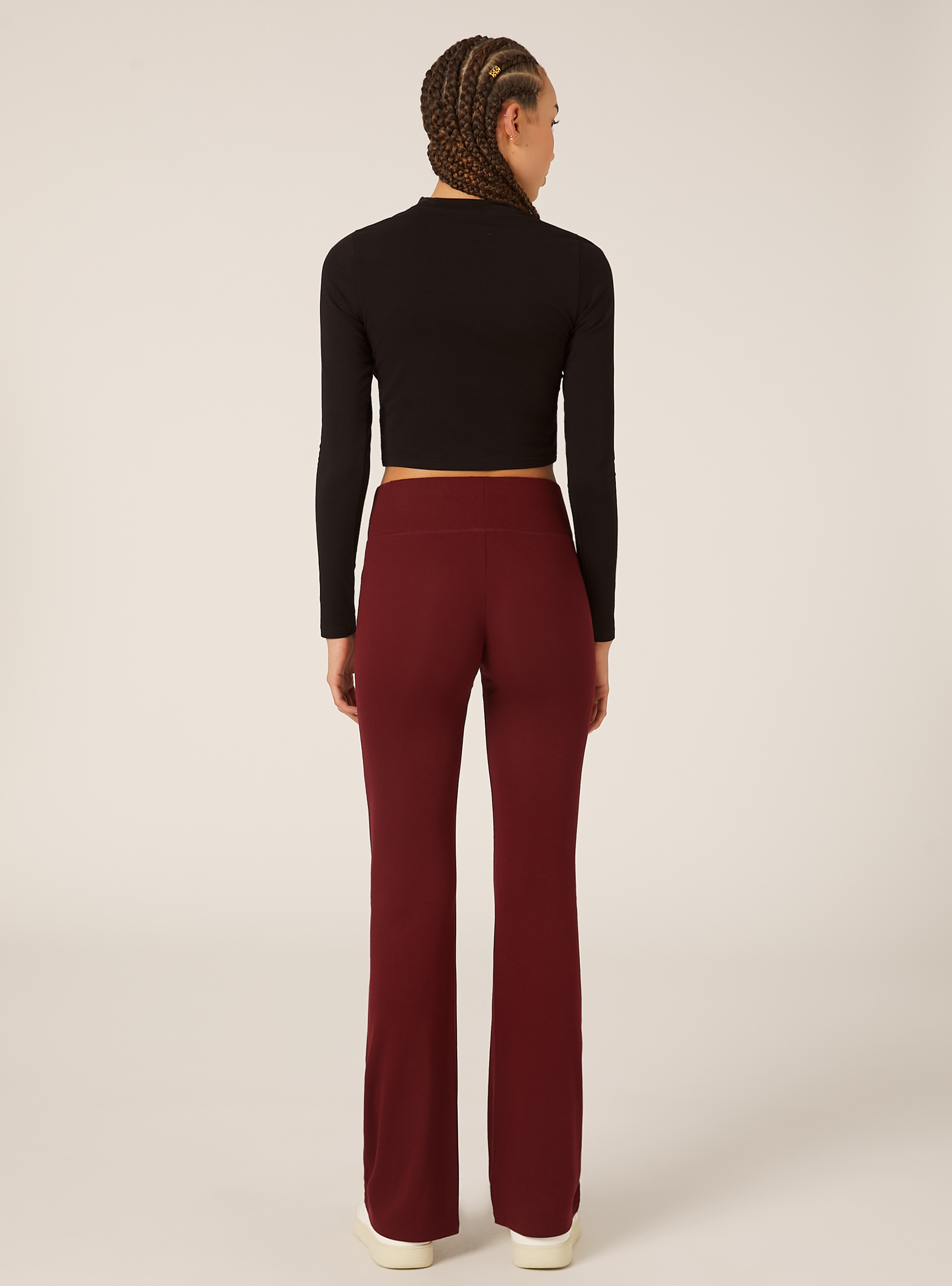 Leggings &eacute;vas&eacute;s, BO1 BORDEAUX DARK
