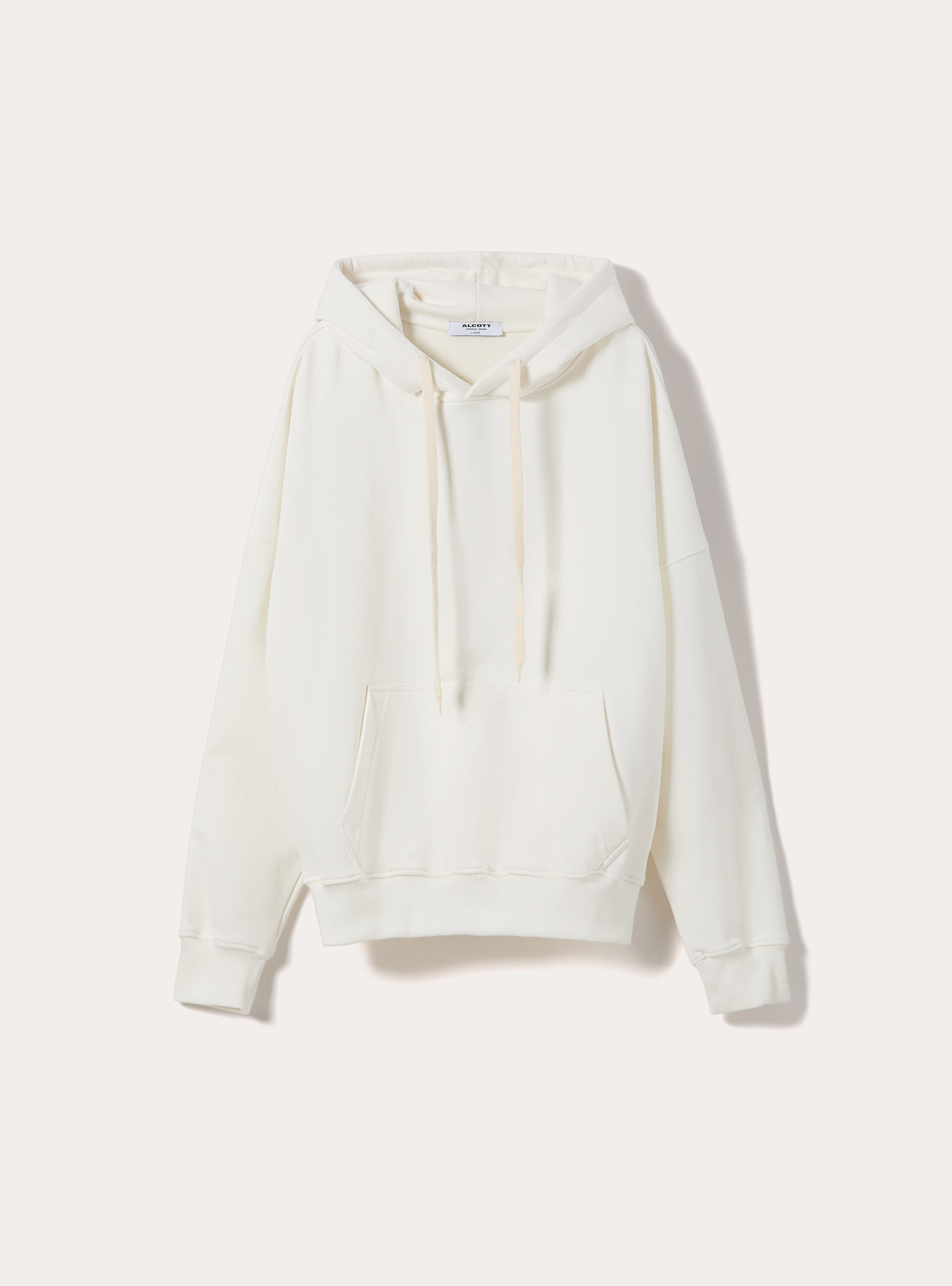 Sudadera Boxy con Estampado en Relieve, WH1 OFF WHITE
