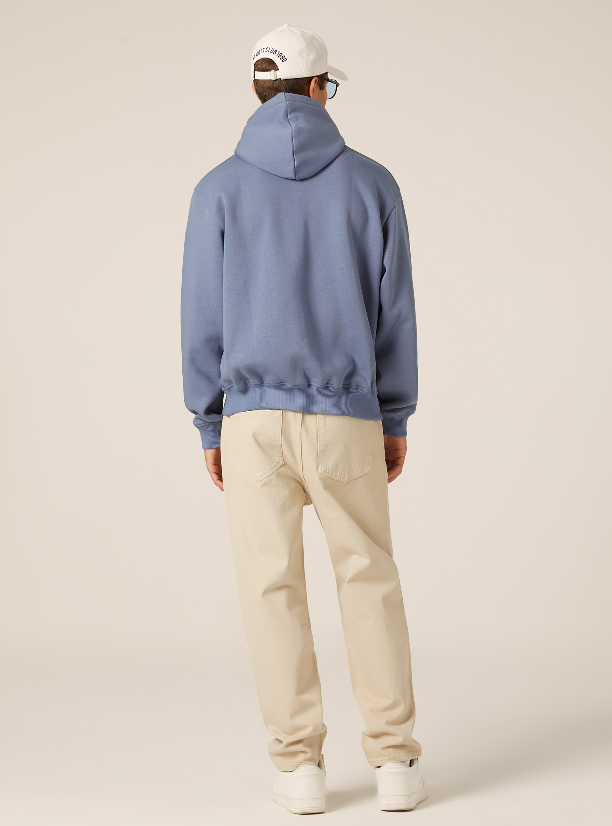 Sweat &agrave; capuche coupe boxy, IN2 INDIGO MEDIUM