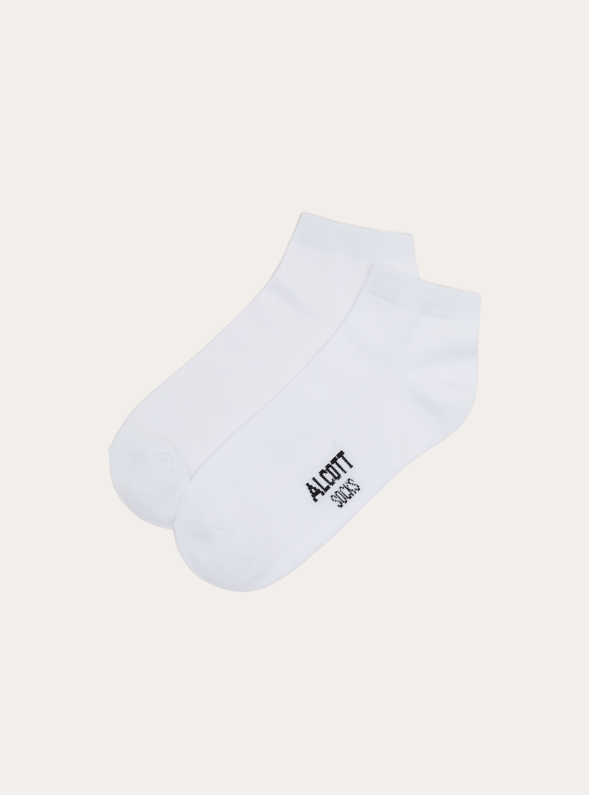 Lot de 4 paires de chaussettes unies de base, WH1 OFF WHITE