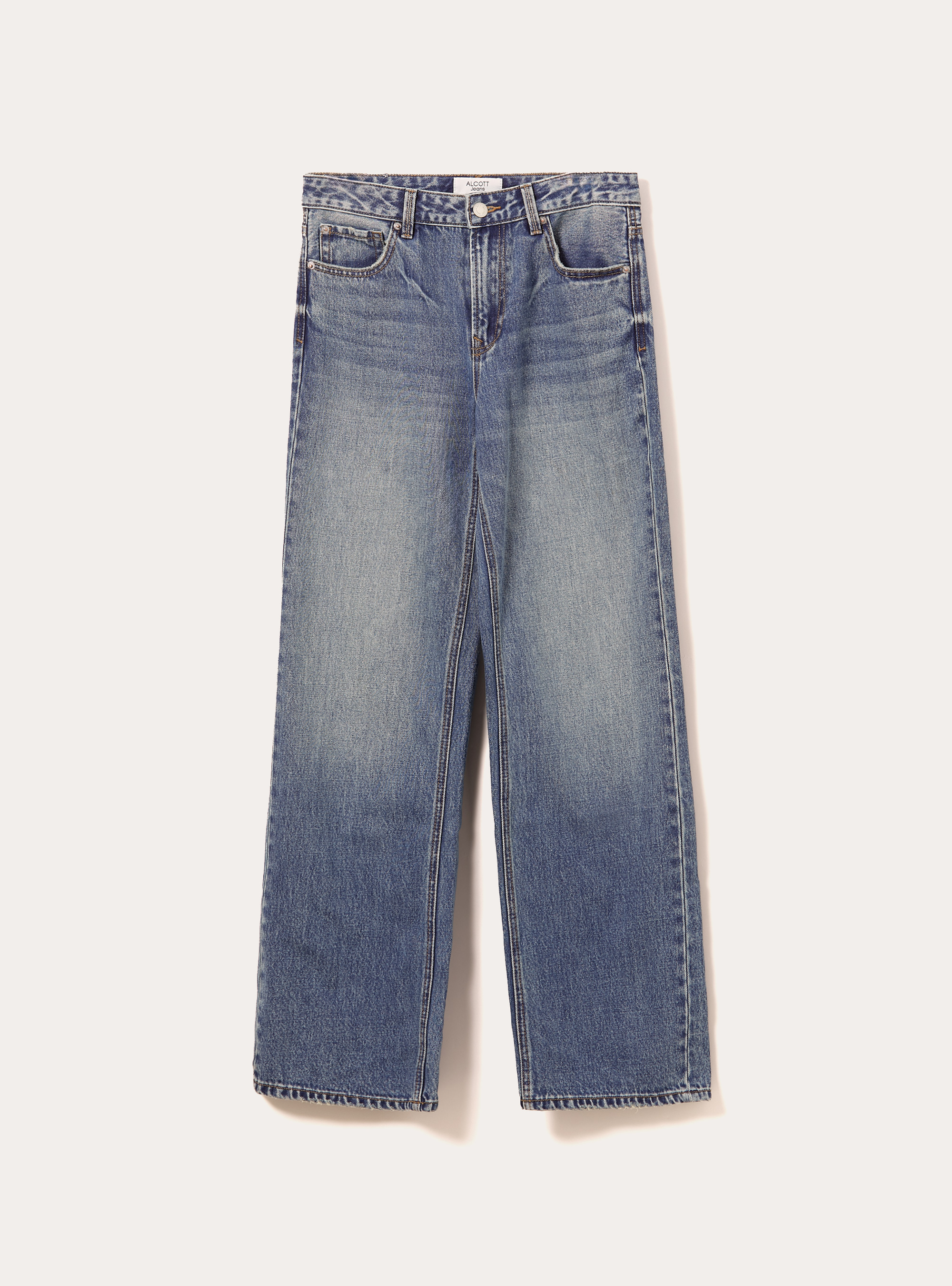 Vaqueros rectos, D002 MEDIUM DARK BLUE