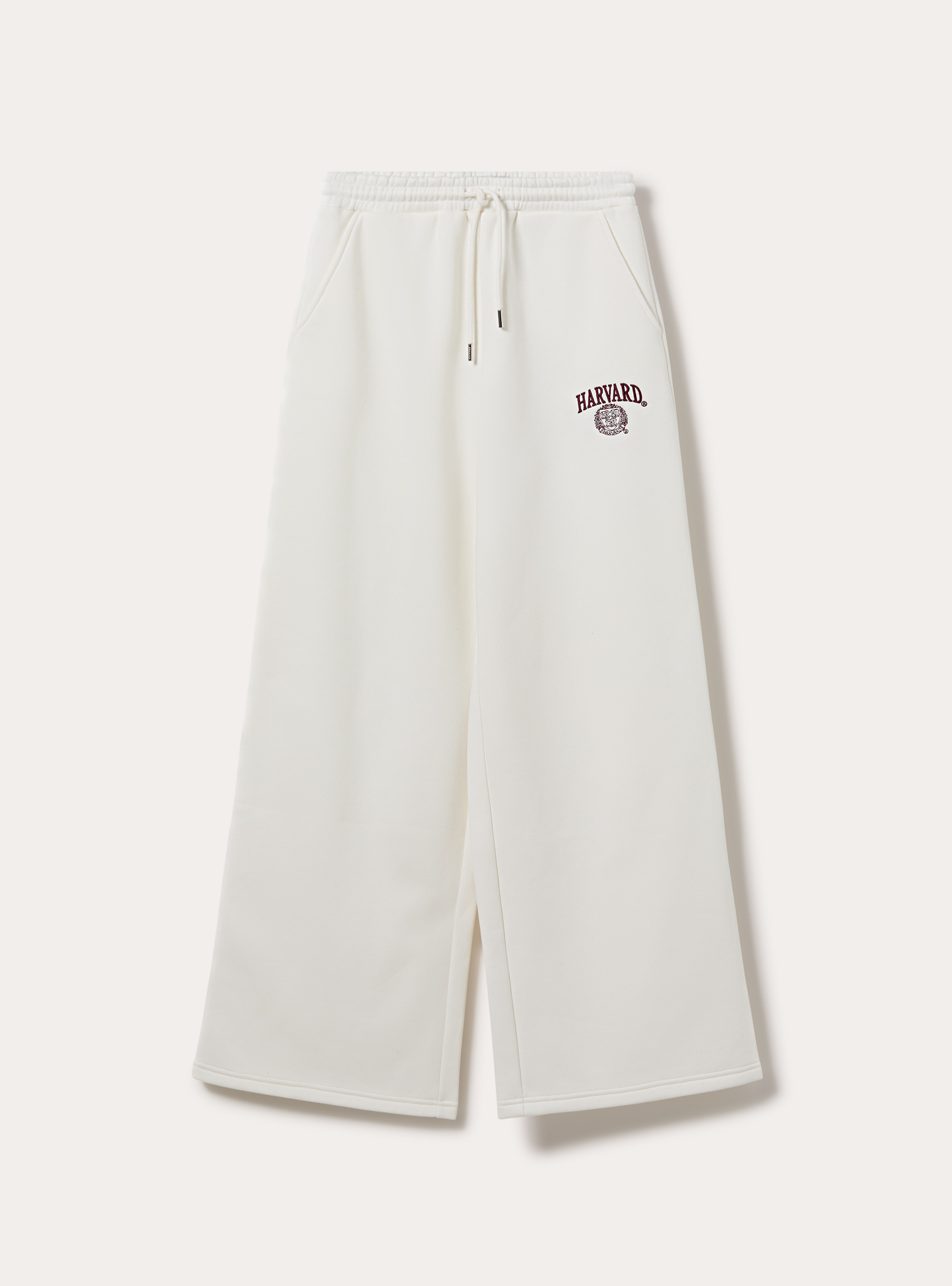Pantaloni wide leg licenza harvard, WH2 WHITE