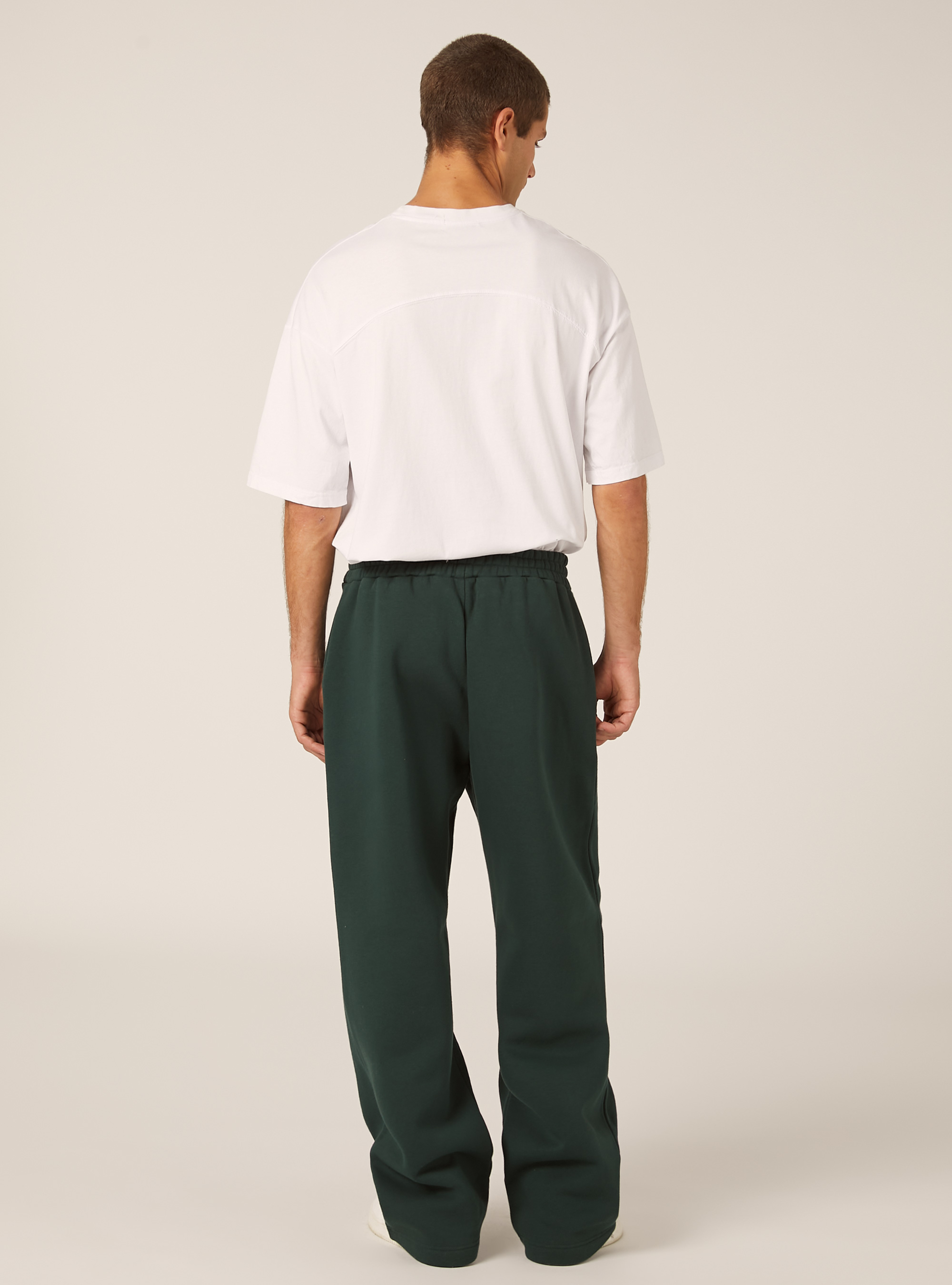 Pantalon ample en molleton, GN1 GREEN DARK