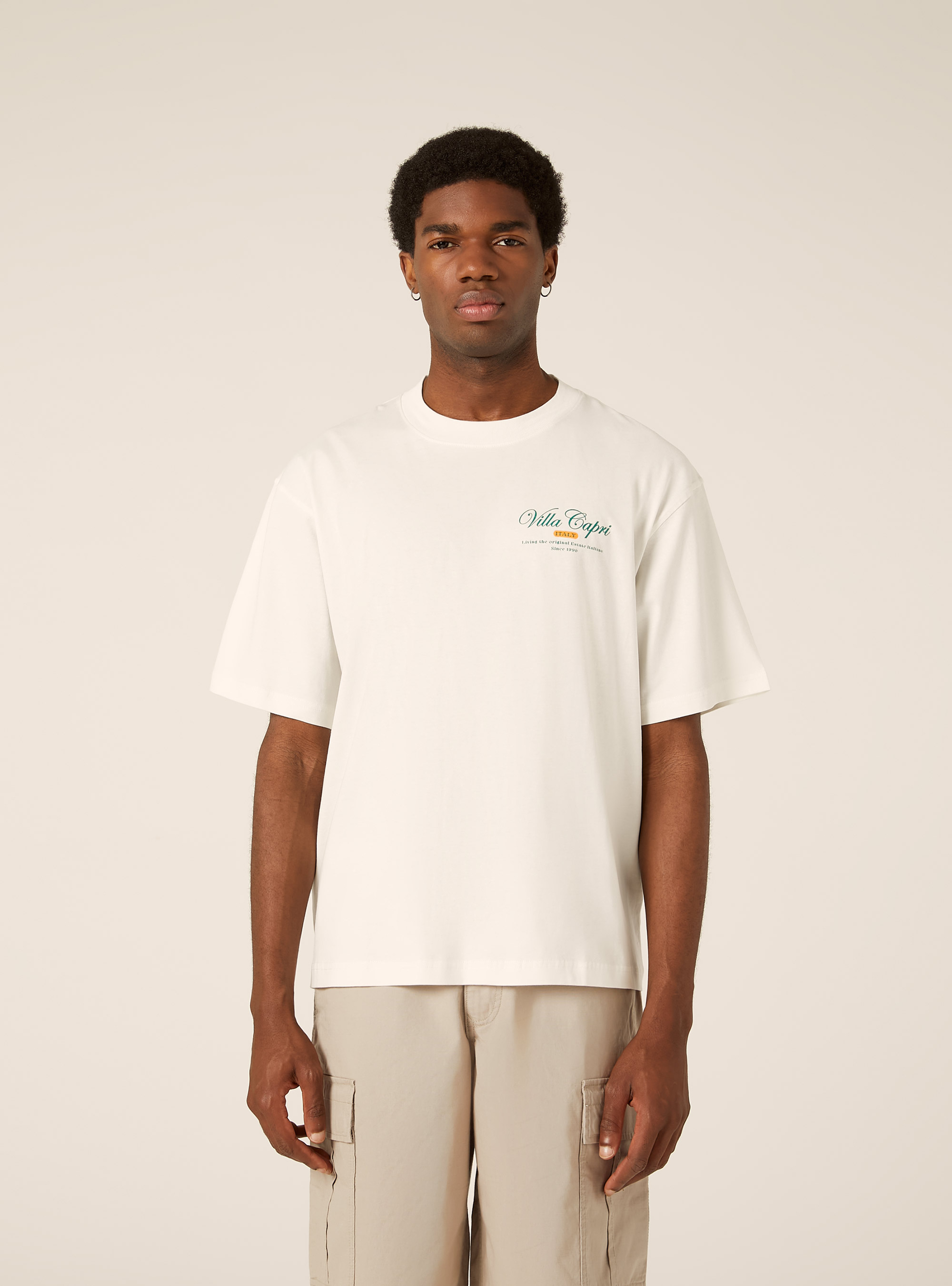 Boxy Fit T-Shirt Capri Amore Mio, WH2 WHITE
