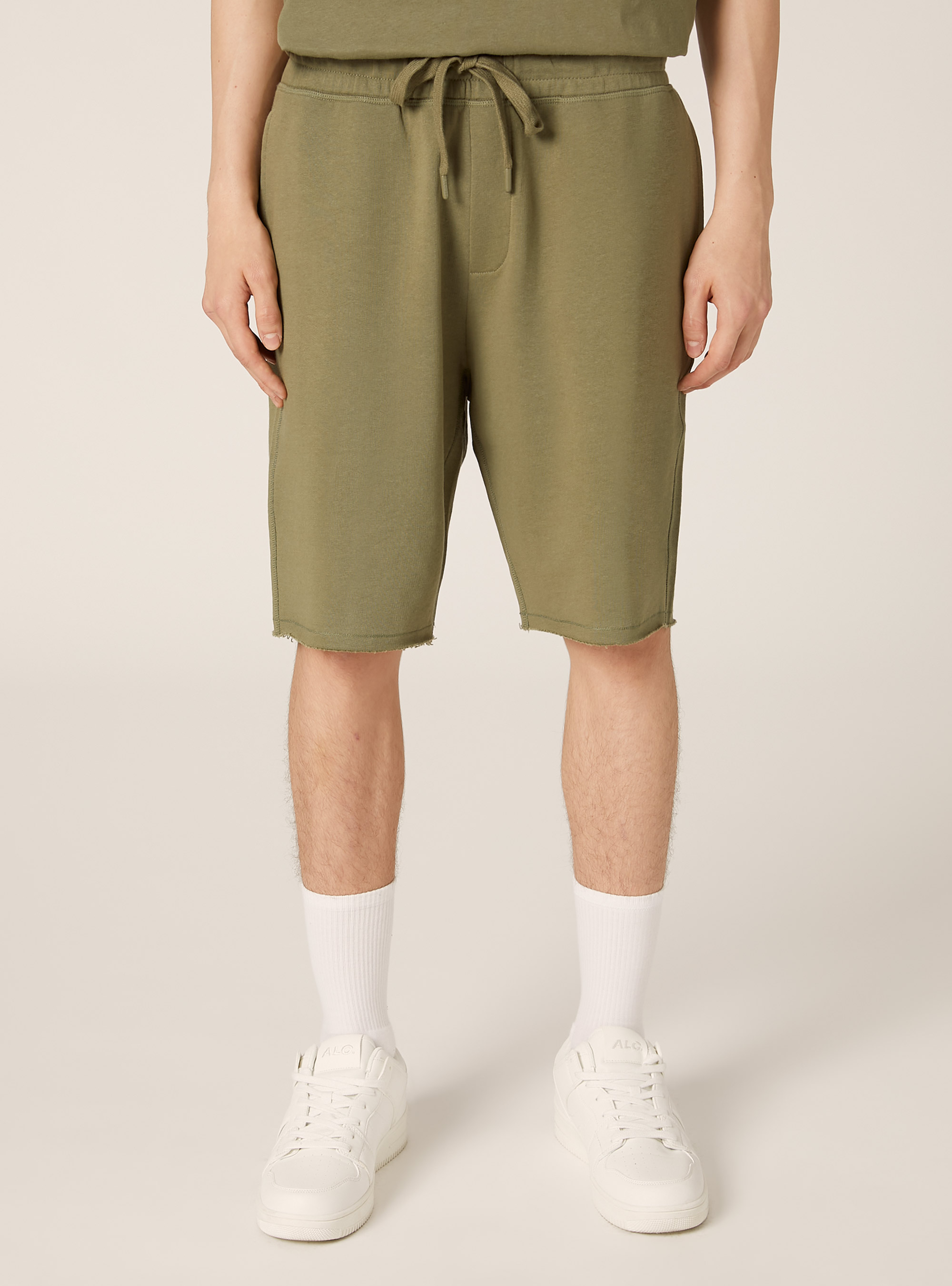 Bermuda jogger de algod&oacute;n, KY2 KAKY MEDIUM
