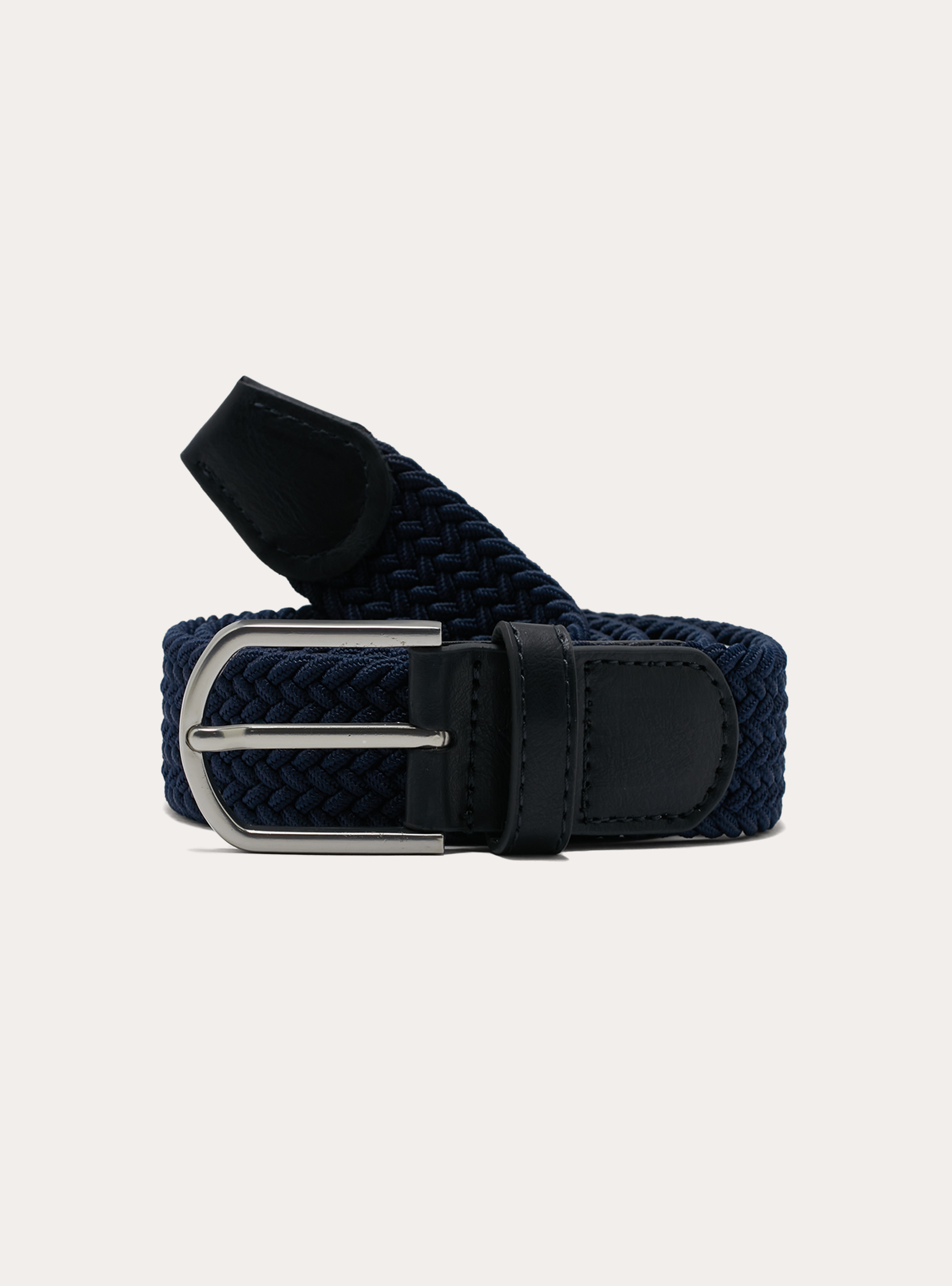 Stretch braided belt, NA1 NAVY DARK