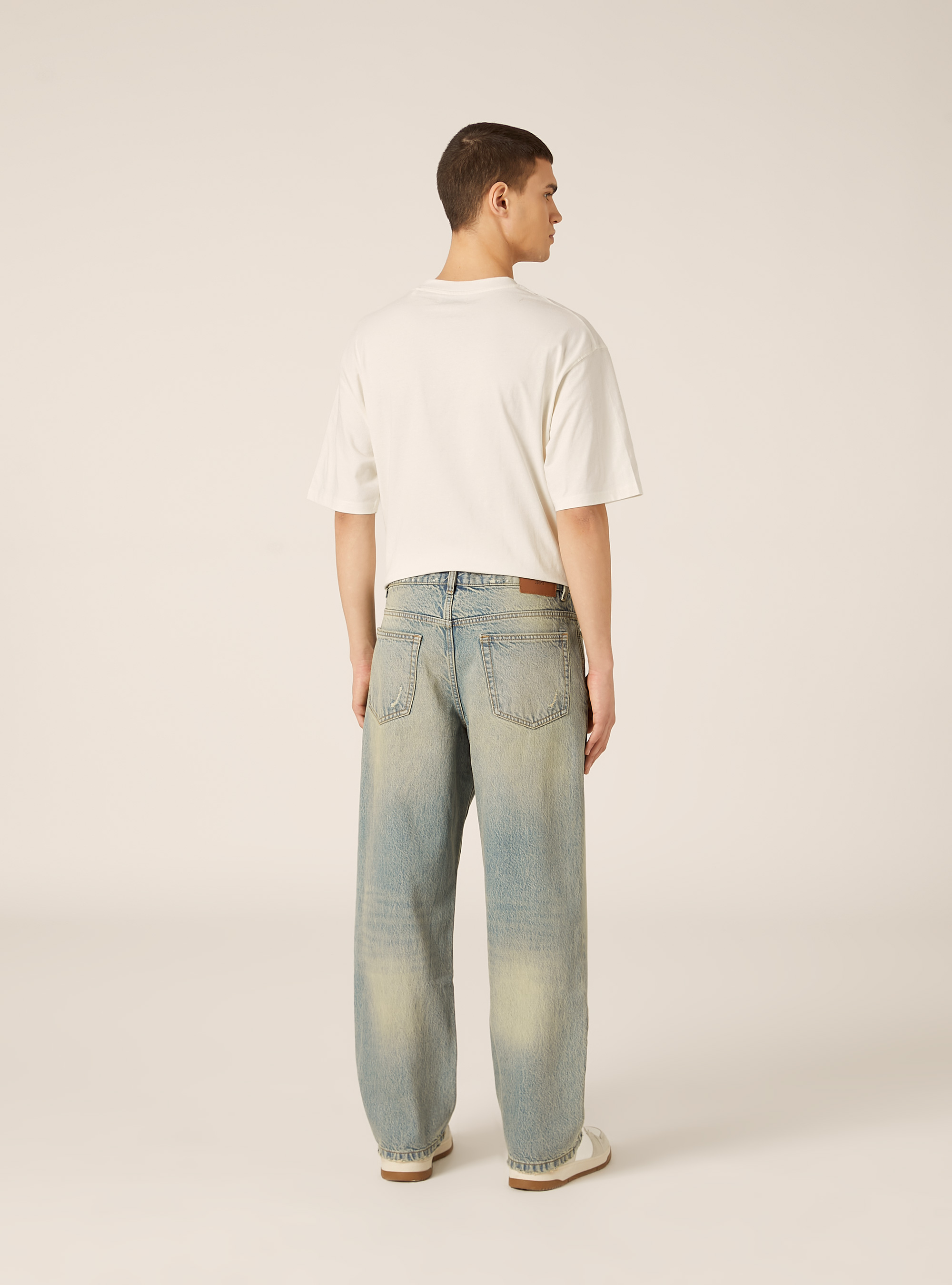 Jeans mit geradem Schnitt, D006 AZURE