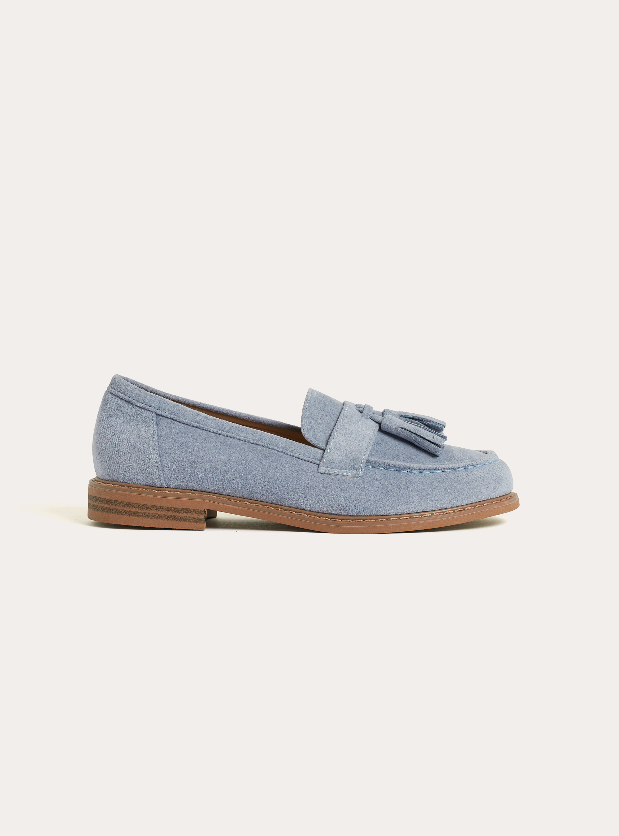 Mocassins en daim avec pompons, AZ2 AZURE MEDIUM